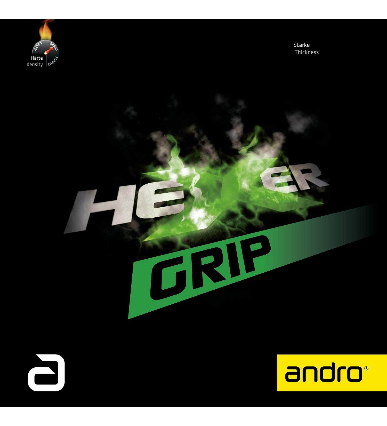 Andro Belage Hexer Grip Black 2.1 mm - Premium Table Tennis Rubber for Spin & Control | International Shipping Available - Buy Online on GoSupps.com
