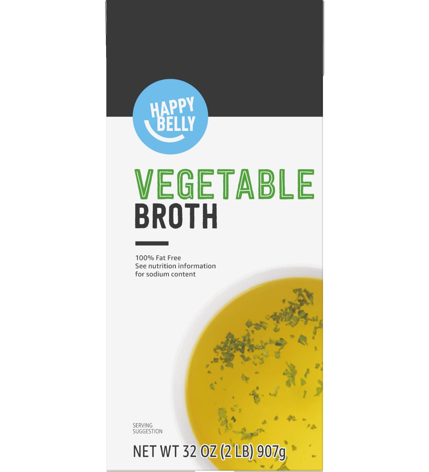 Happy Belly Veggie Ready to Serve Broth - 32 Ounce - Buy Online on GoSupps.com