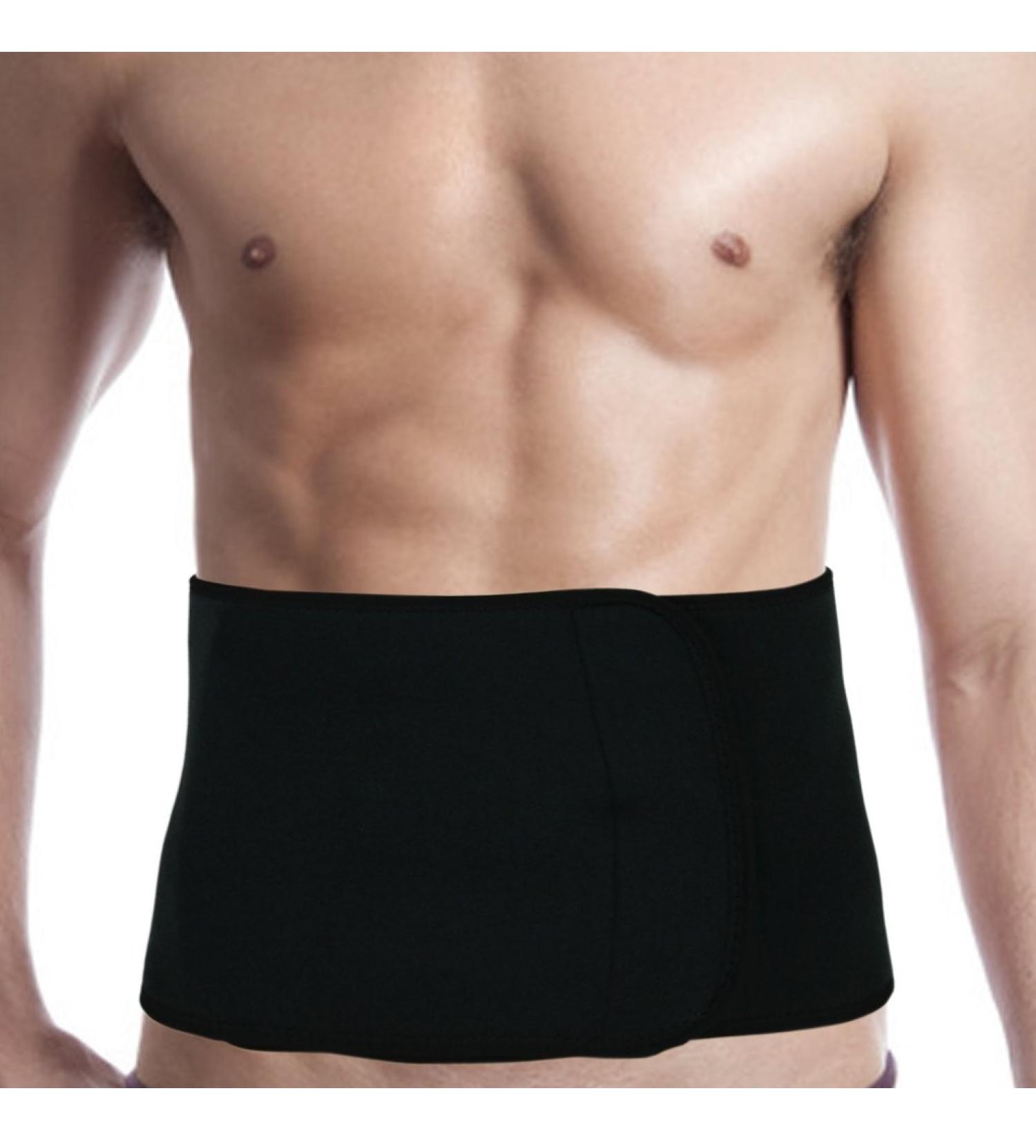 Adjustable Compression Waist Trimmer Belt for Lower Back Pain Support - Unisex X-Large Size - Black - Buy Online on GoSupps.com