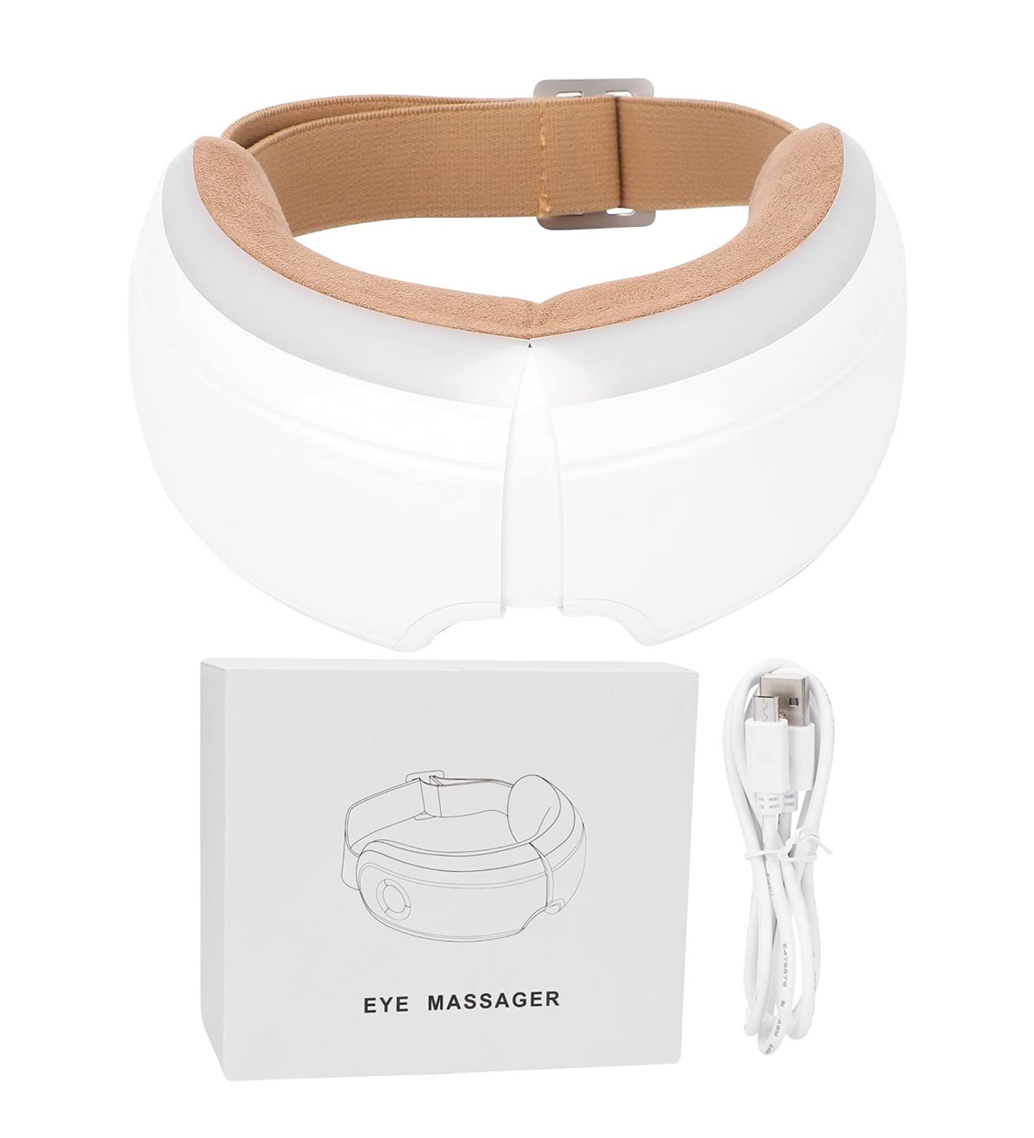 Rechargeable Bluetooth Eye Massager with Warmth & Vibration - Relieve Eye Fatigue Internationally - Buy Online on GoSupps.com