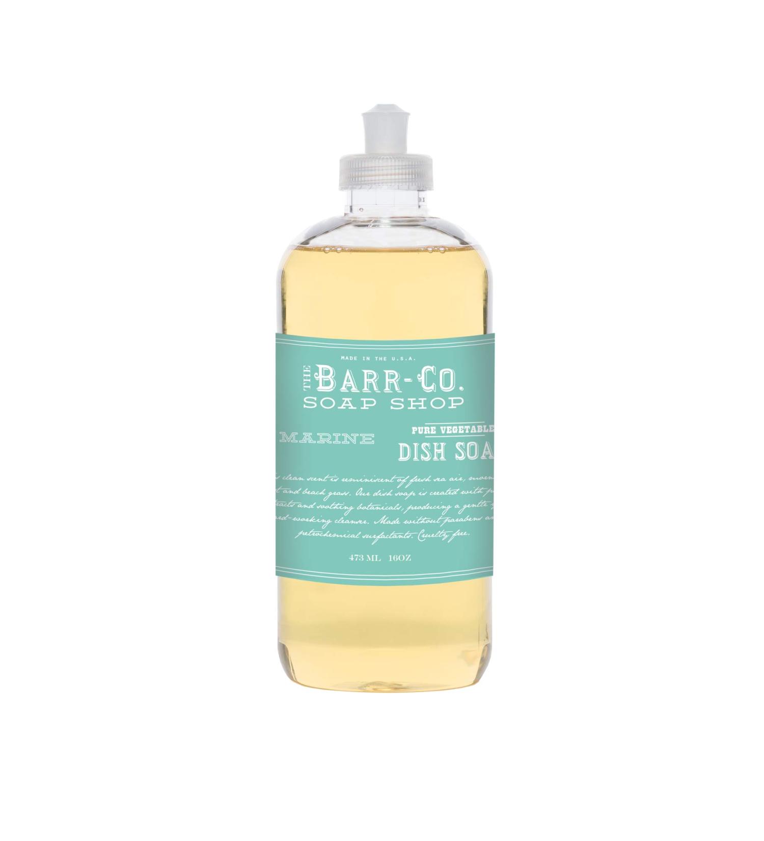 Barr Co 16oz Soothing Powerful Pure Vegetable Gentle Dish Soap Collection (Marine)