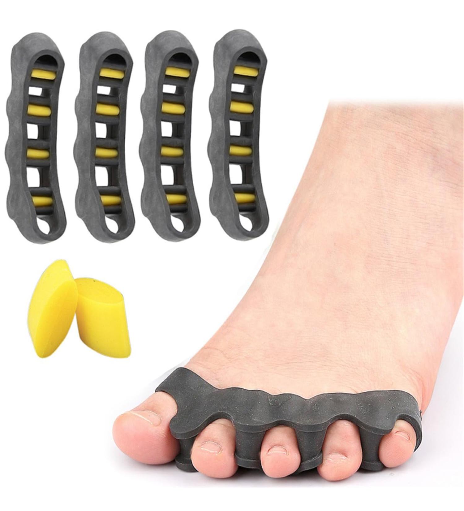 Toe Spreader & Bunion Corrector Gel - 2 Pairs Adjustable Toe Extensor for Hallux Valgus Plantar Fasciitis & Hammer Toe - Improve Toe Health - Buy Online on GoSupps.com
