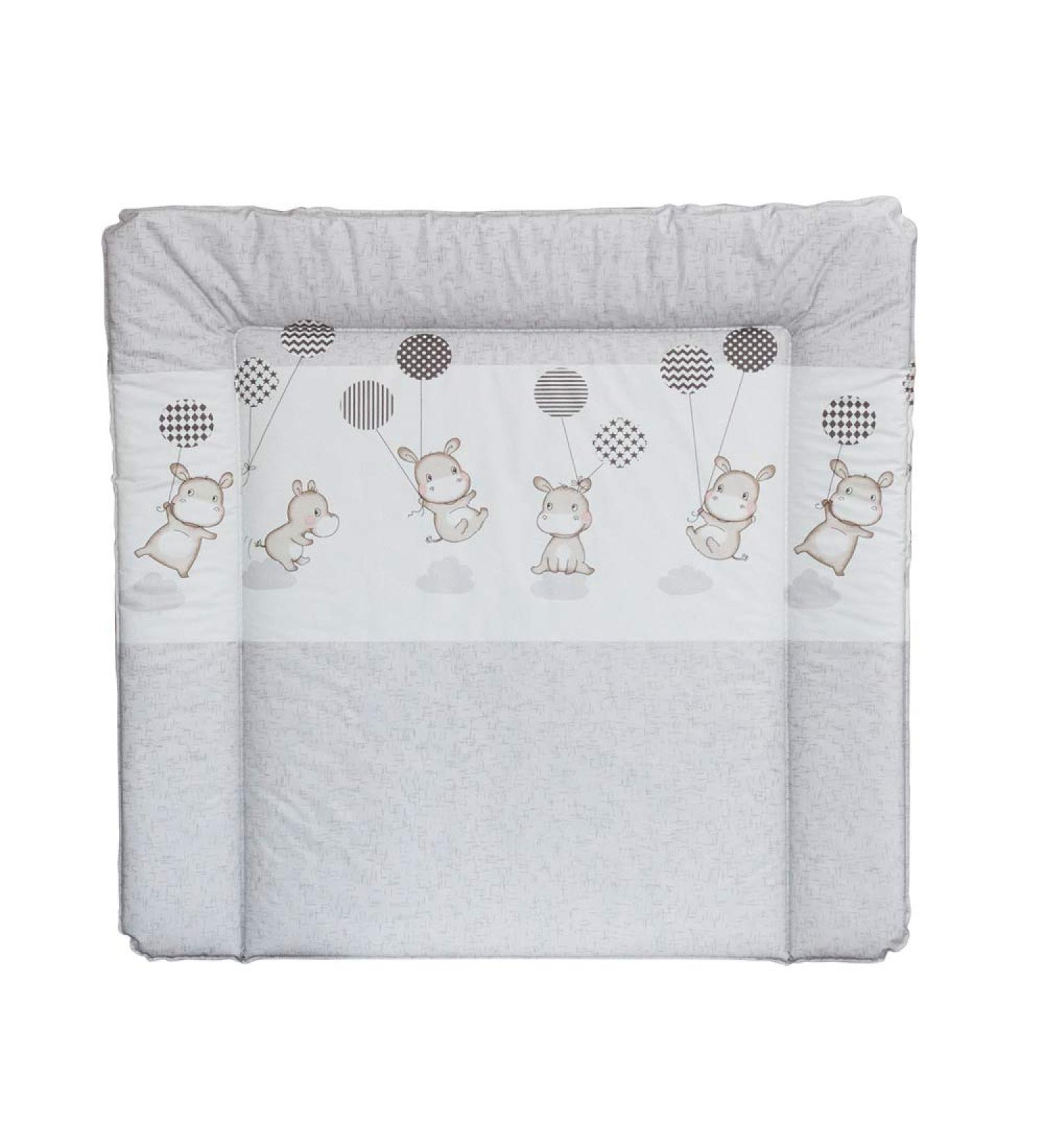 Buy 77 x 73 cm Changing Pad - Washable Hippo Gray Eco-Friendly Design for 80 cm Wide Dressers | New Swedish Design & Puckdaddy - Buy Online on GoSupps.com