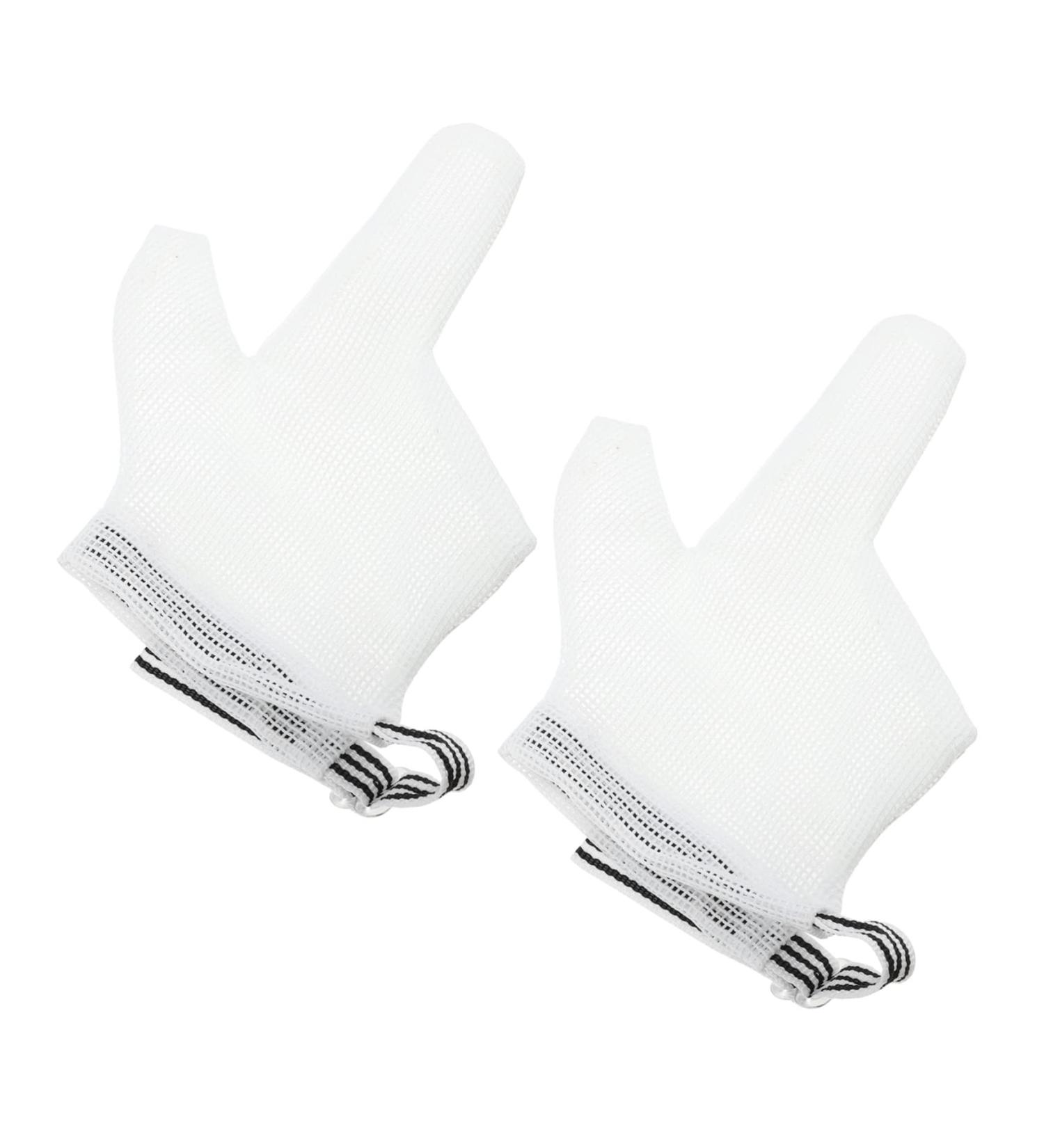 ORFOFE Anti-Eating Gloves Baby Mitts - Stop Thumb Sucking Kit | Nylon Orthotics Thumb Protector for Babies | White 13x7.5cm - Buy Online on GoSupps.com