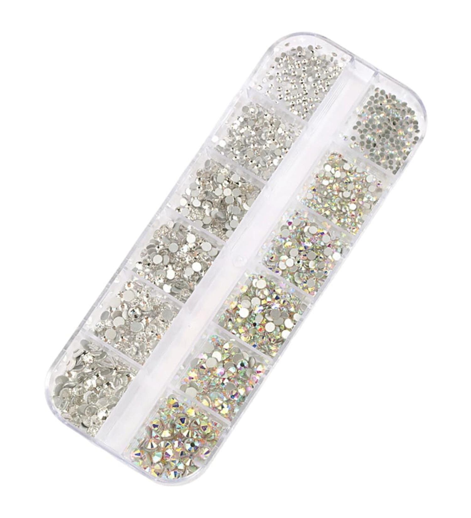 Dajidafu 1 Bag Glass Crystal Eye-catching Flat Bottom Perfect Match Personalized Nail Rhinestones Sweet Gift for Mobile Phone Type 3 - Buy Online on GoSupps.com