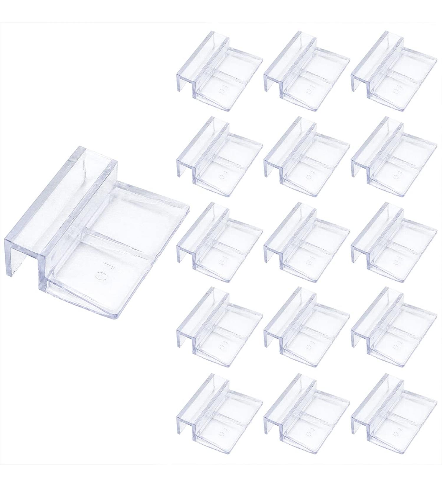 16 PCS LEEFONE 10mm Acrylic Aquarium Cover Clip - Universal Holder for Rimless Fish Tank Glass Covers - Buy Online on GoSupps.com