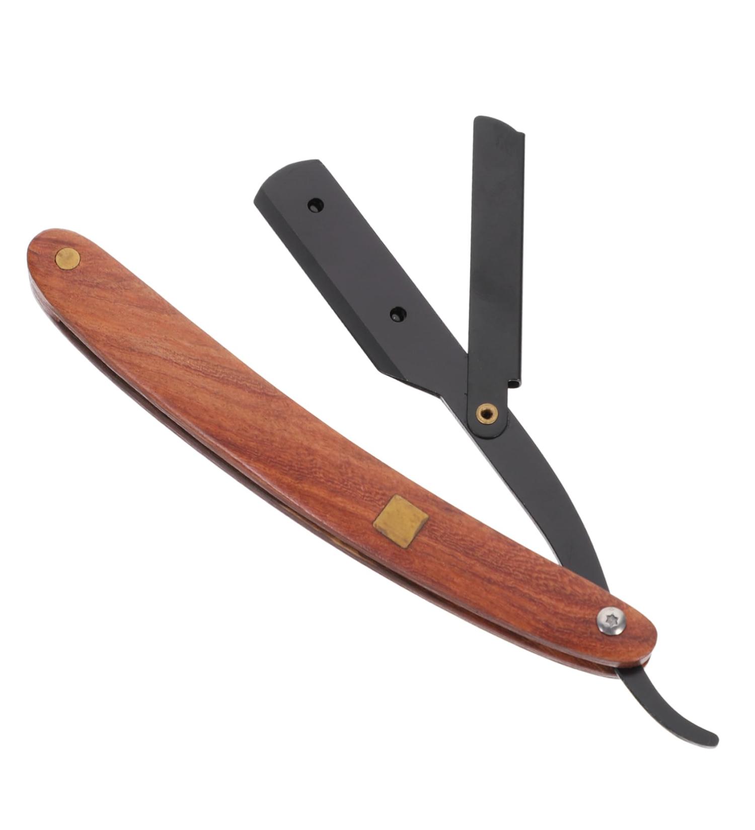 FOMIYES Safe Razor Cutlery Holder - Manual Shaver for Men Wooden Eyebrow Trimmer & Metal Razor - International Shipping Available - Buy Online on GoSupps.com