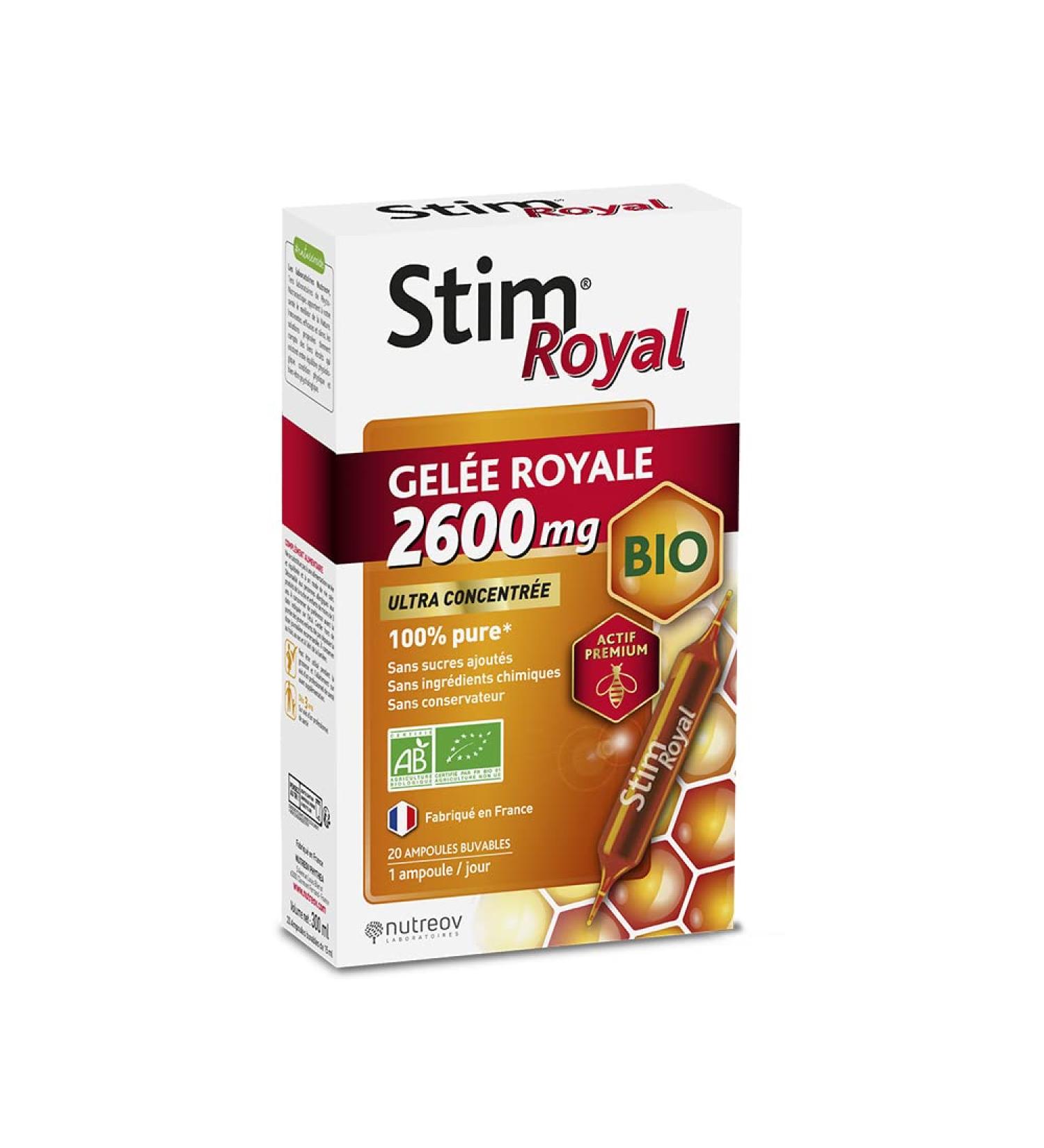 Nutreov Stim Royal Gel e Royale 2600 mg Bio 20 Ampoules