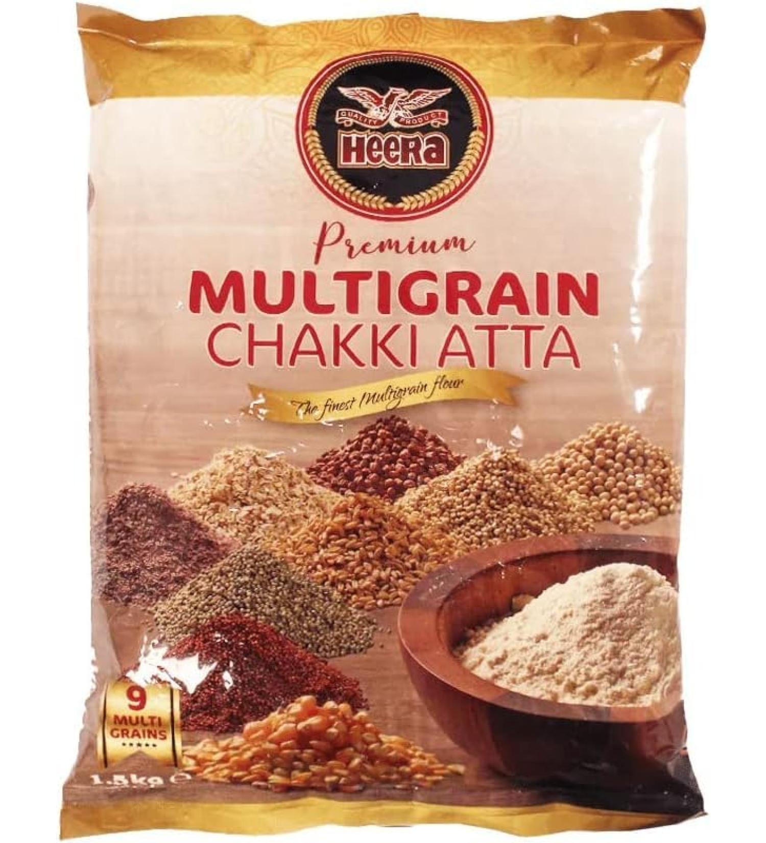 Seelans Heera Multigrain Chakki atta 10 kg | Nutritious and Healthy | 100% Pure and Natural | Supports Immunity | Pure Multigrain Chakki Atta - Buy Online on GoSupps.com