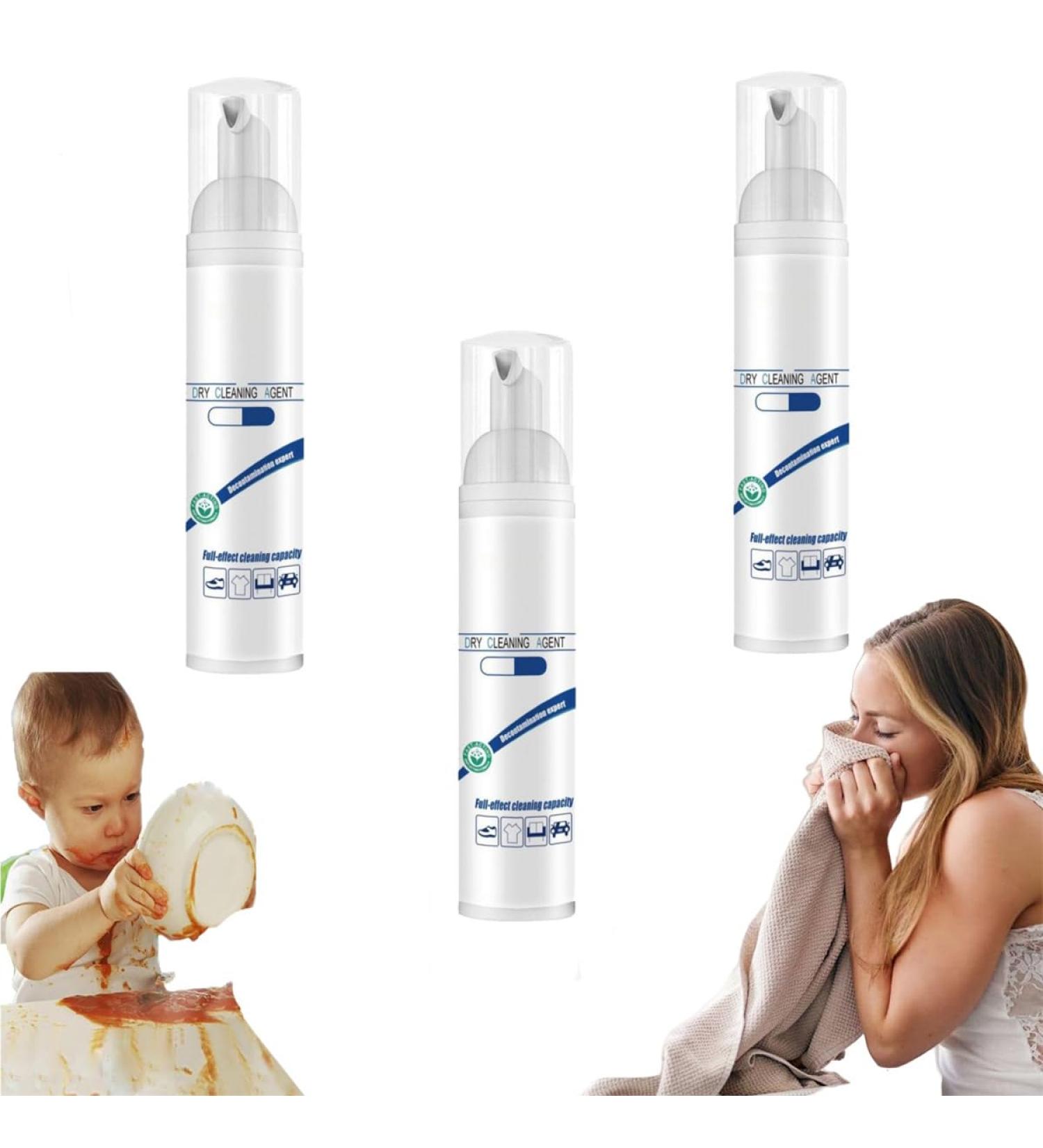 Dry Foam Cleaner 2023 New Dry Foam Cleaner Stain Remover Active Enzyme Stain Remover Dry Foam Cleaner For Clothes All-Purpose Cleaner Rinse-Free For Clothes Fabric Upholstery Car (3 PCS) - Buy Online on GoSupps.com