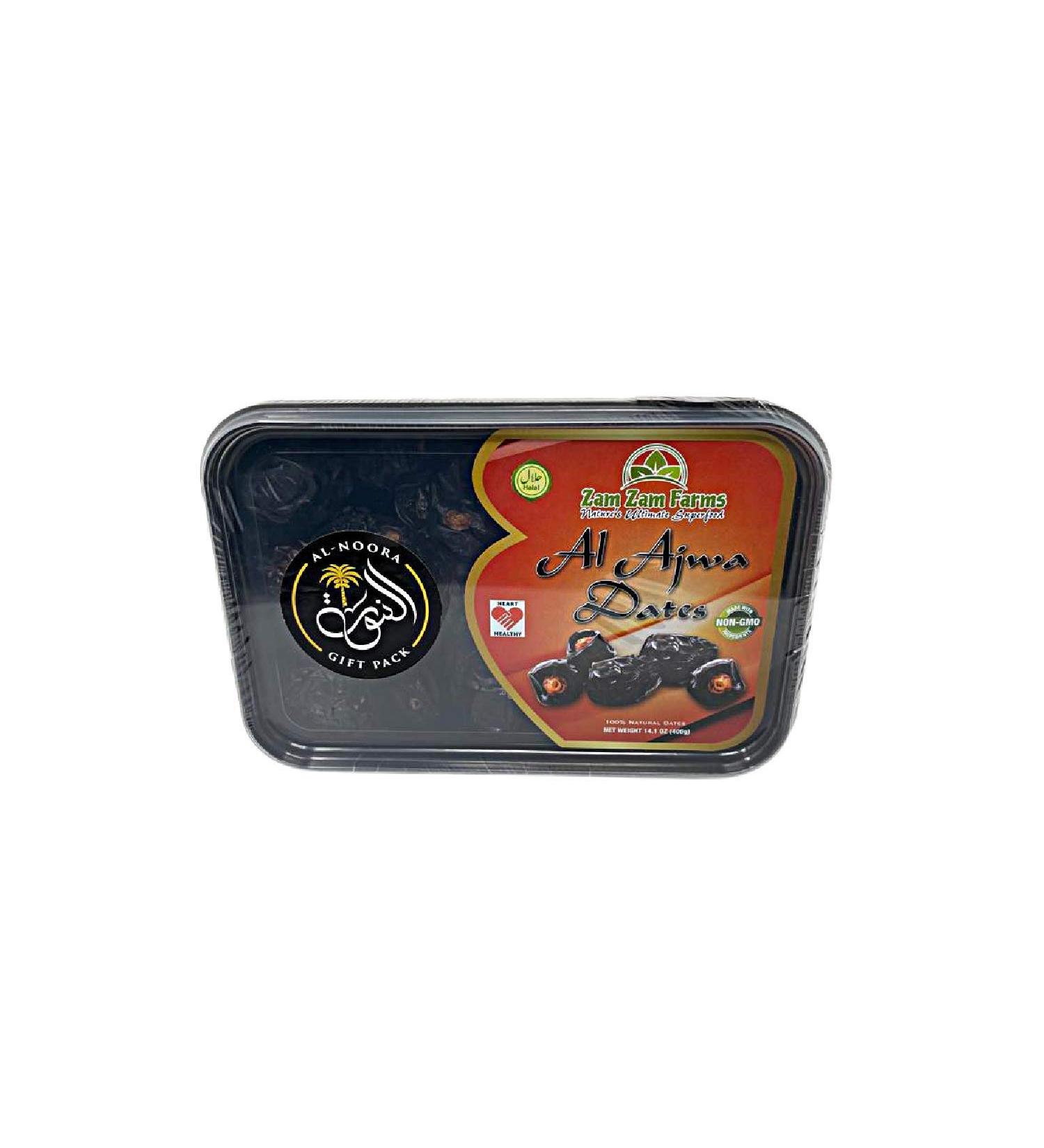 Al Ajwa Dates 400g - Premium Quality from Saudi Arabia | Al-Noora Gift Wrap Included - Buy Online on GoSupps.com