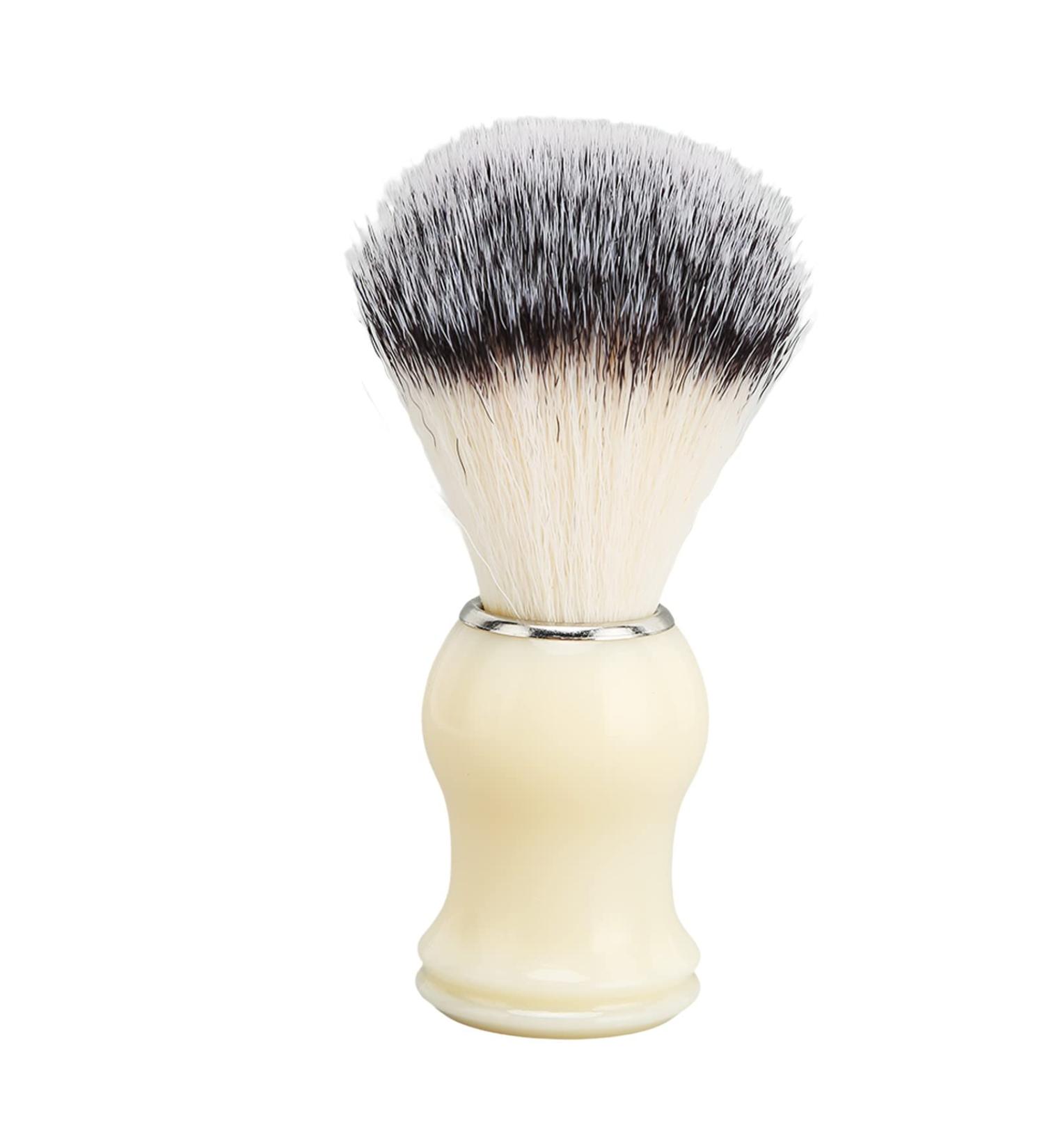 Curved Handle Razor Brush & Shaving Brush - Easy Cleaning Neck Dust Brush for Hairdressers & Home Use - Buy Online on GoSupps.com