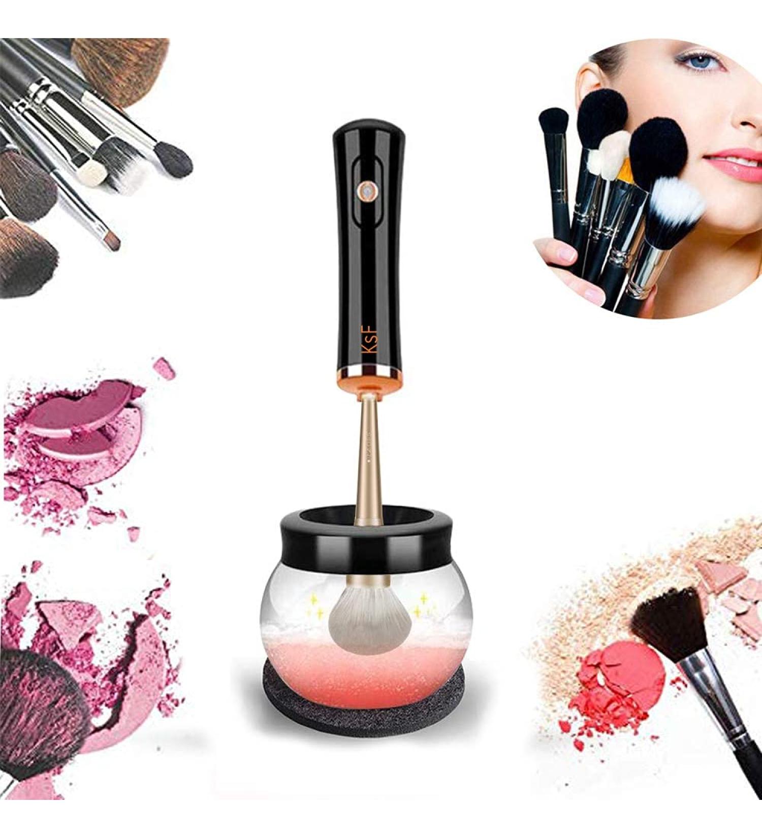 Kickstart Flash: Fast Electronic Makeup Brush Cleaner | Cleans & Dries All Brush Sizes - Battery Operated - Buy Online on GoSupps.com