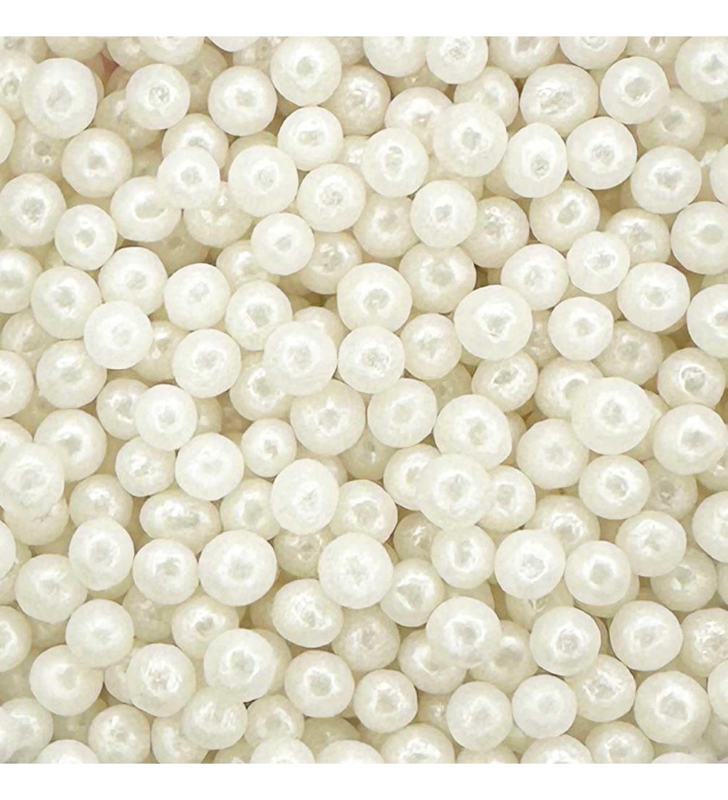Pearls Glimmer Mother of Pearl Cake Topper Sprinkles - 30g Edible Shimmer Ball Cupcake Decorations - Buy Online on GoSupps.com
