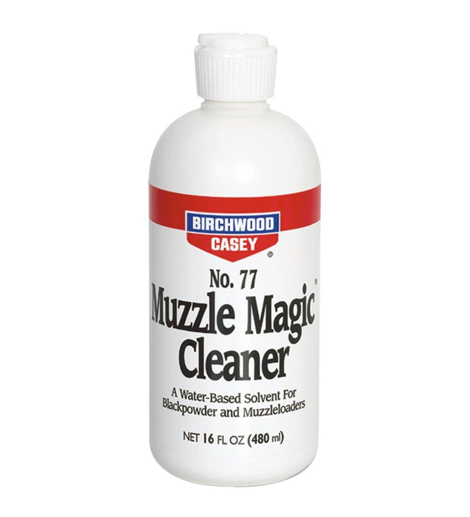 Birchwood Casey Muzzle Magic No. 77 Cleaner, Black Powder, Flip Top 16 oz.