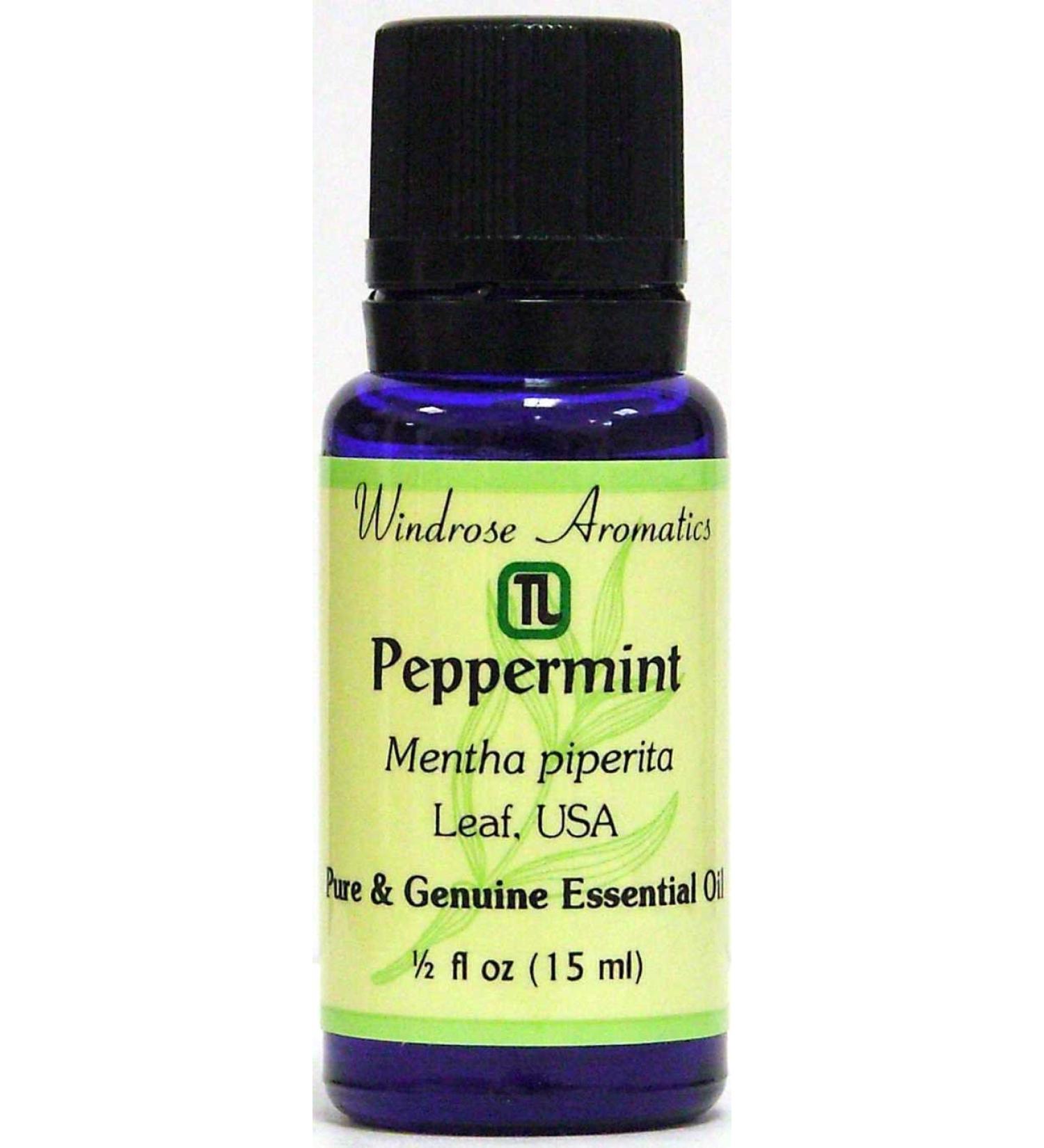 Peppermint (USA) Mentha Piperita Essential Oil (1/2oz) Peppermint 0.5 Fl Oz (Pack of 1) - Buy Online on GoSupps.com