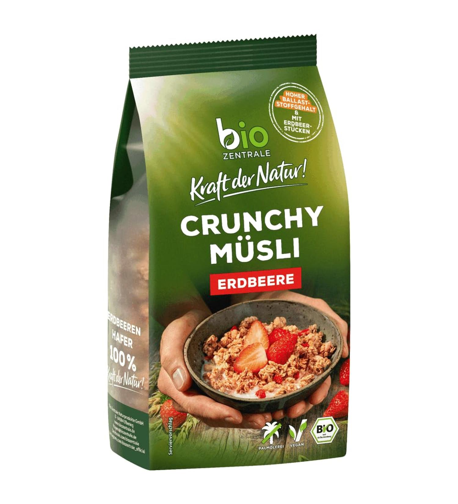 bio ZENTRALE biocentre Crunchy Muesli Strawberry 375 g