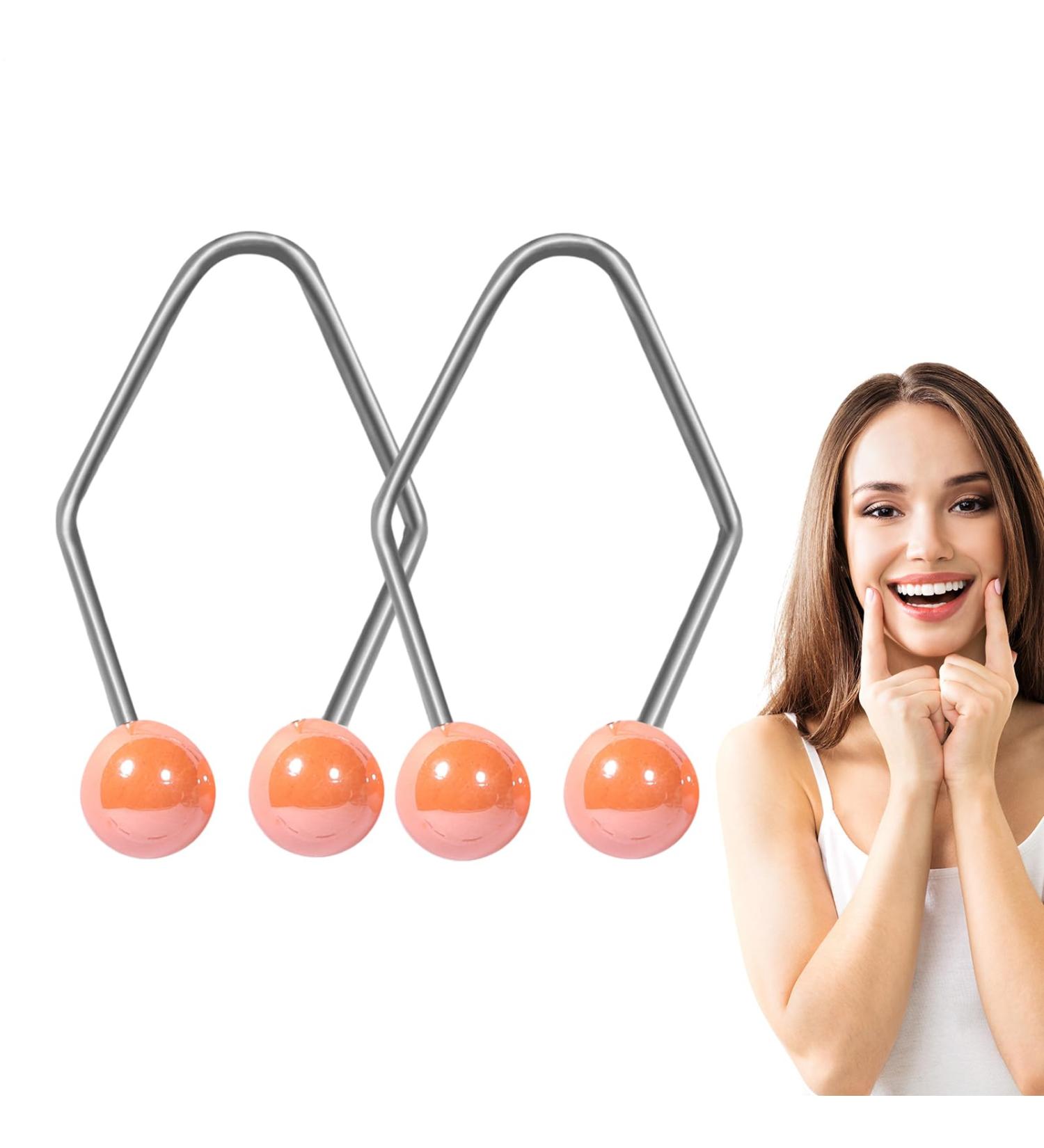 Cheek exercise Facial muscle trainer for a beautiful hollow smile Stewardess supplies for sleeping working reading studying typing Orange - Buy Online on GoSupps.com