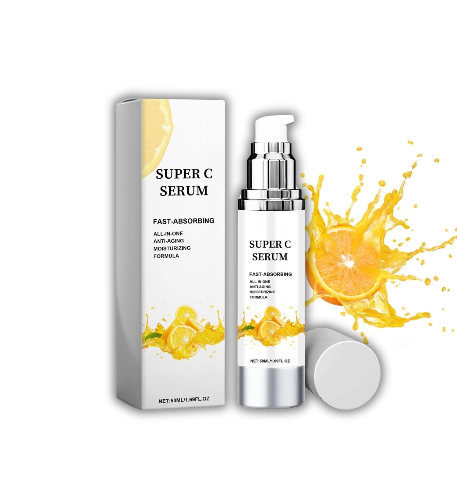 Hydrating Serum - Vitamin C Serum for Face - Hyaluronic Acid Serum for Face - Skin Care Face Serum - Dark Spot Correcting Glow Serum - Anti Aging & Wrinkle Vitamin C Serum - Face Serum for Women - Buy Online on GoSupps.com