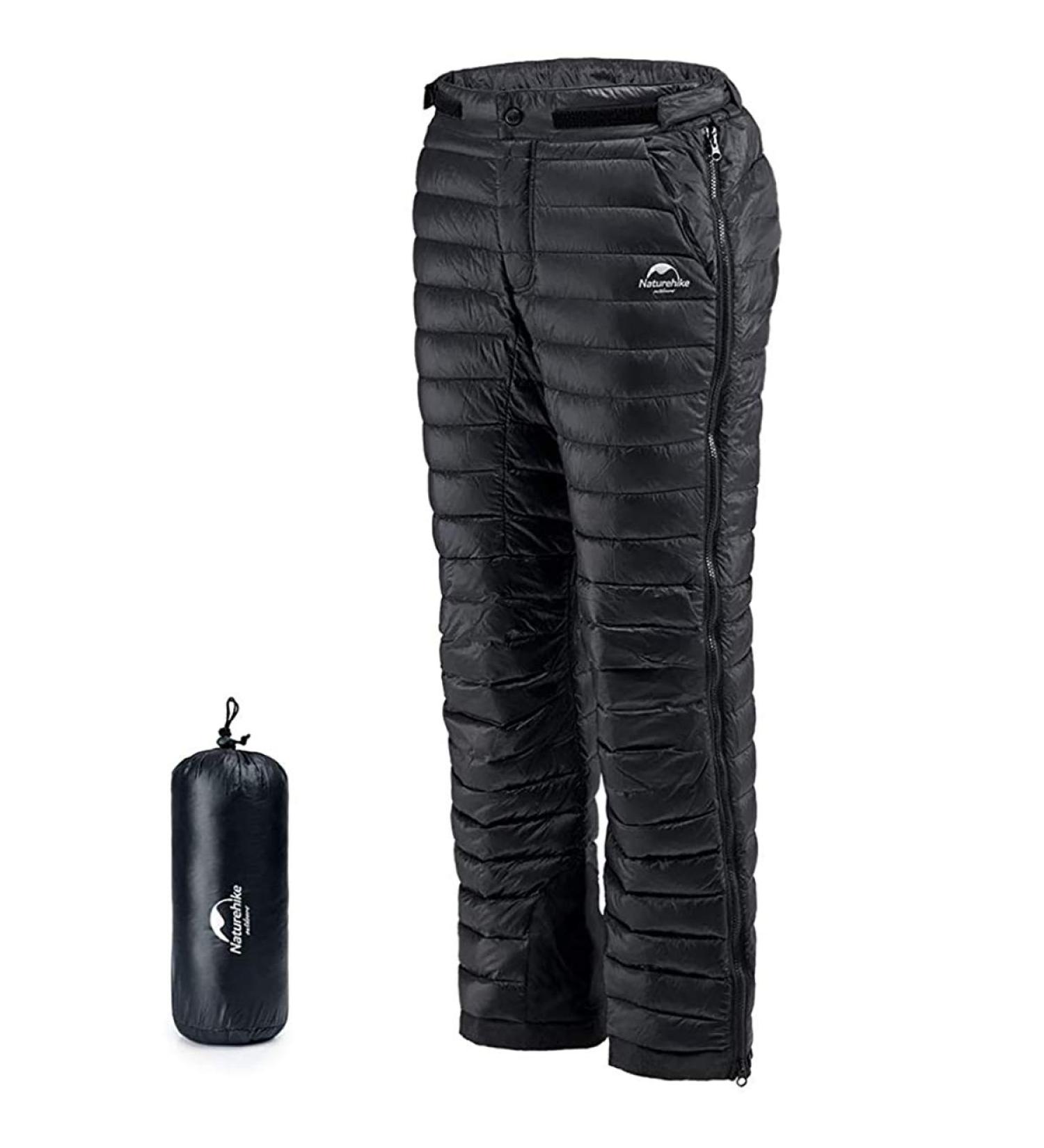 Naturehike Winter Thick Down Pants for Skiing | Thermal Windproof Trousers M Black - Outdoor Gear - Buy Online on GoSupps.com