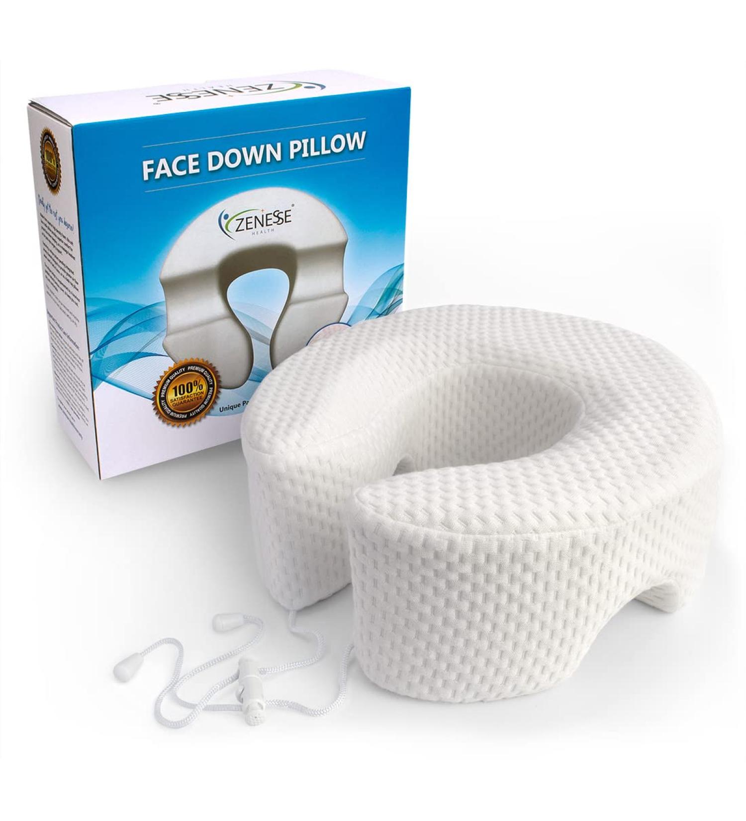Breathe Easy Face Down Pillow - Premium Adjustable Headrest for Face-Down Resting and Post-Eye Surgery Comfort - Buy Online on GoSupps.com