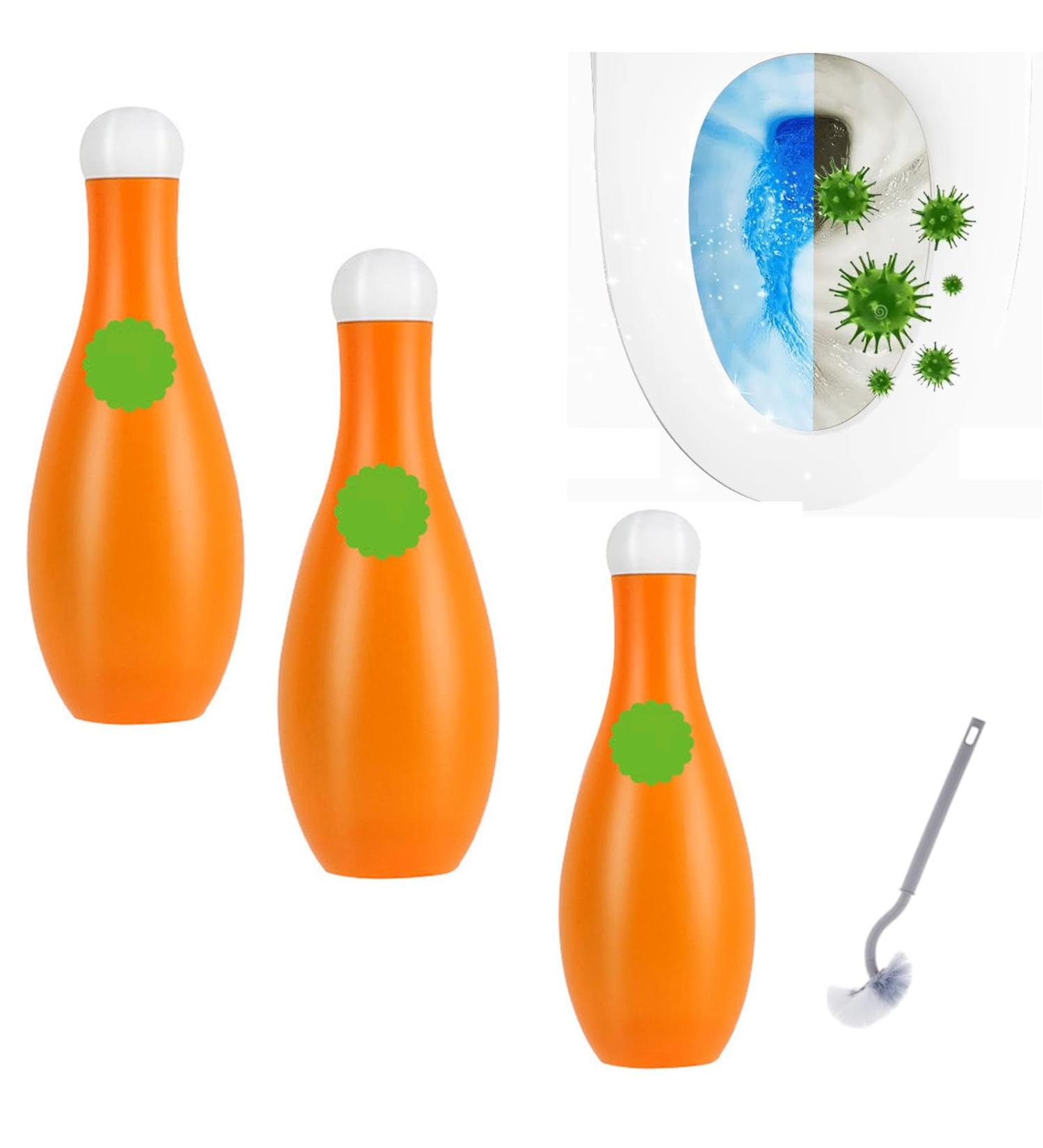 Bowling Blue Bubble Toilet Bowl Cleaner Automatic Long-Lasting Toilet Bowl Cleaner in Bottle Toilet Fresheners Deodorizing and Descaling Multi Functional Cleaning Agent for Toilet Tank (3 Pcs 300g) - Buy Online on GoSupps.com