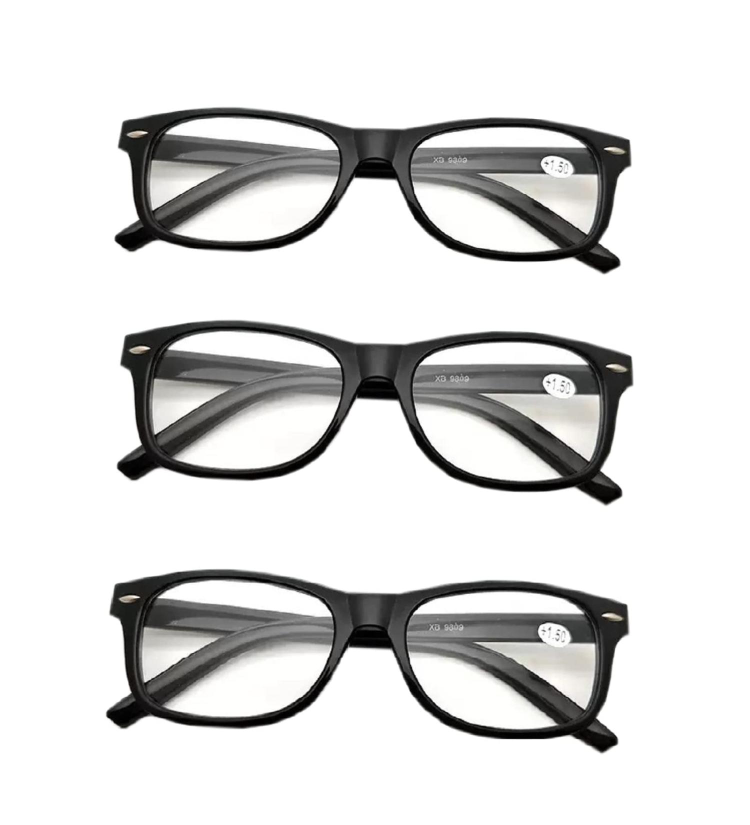 Na Jingshu 3 Pack Reading Glasses - Computer Glasses for Visual Correction | Women's Optical Aid | Hinge Design | 3.0 Magnification - Buy Online on GoSupps.com