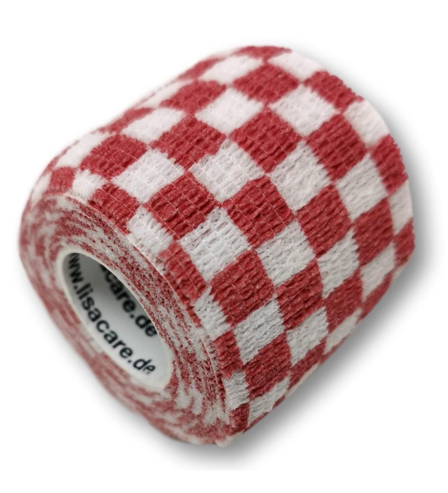 Lisacare 2-Roll Self-Adhesive Bandages for Pets & Horses - 5cm Wide Cohesive & Elastic - Huge Color Selection (Caro Red) - Ideal for International Shipping - Buy Online on GoSupps.com