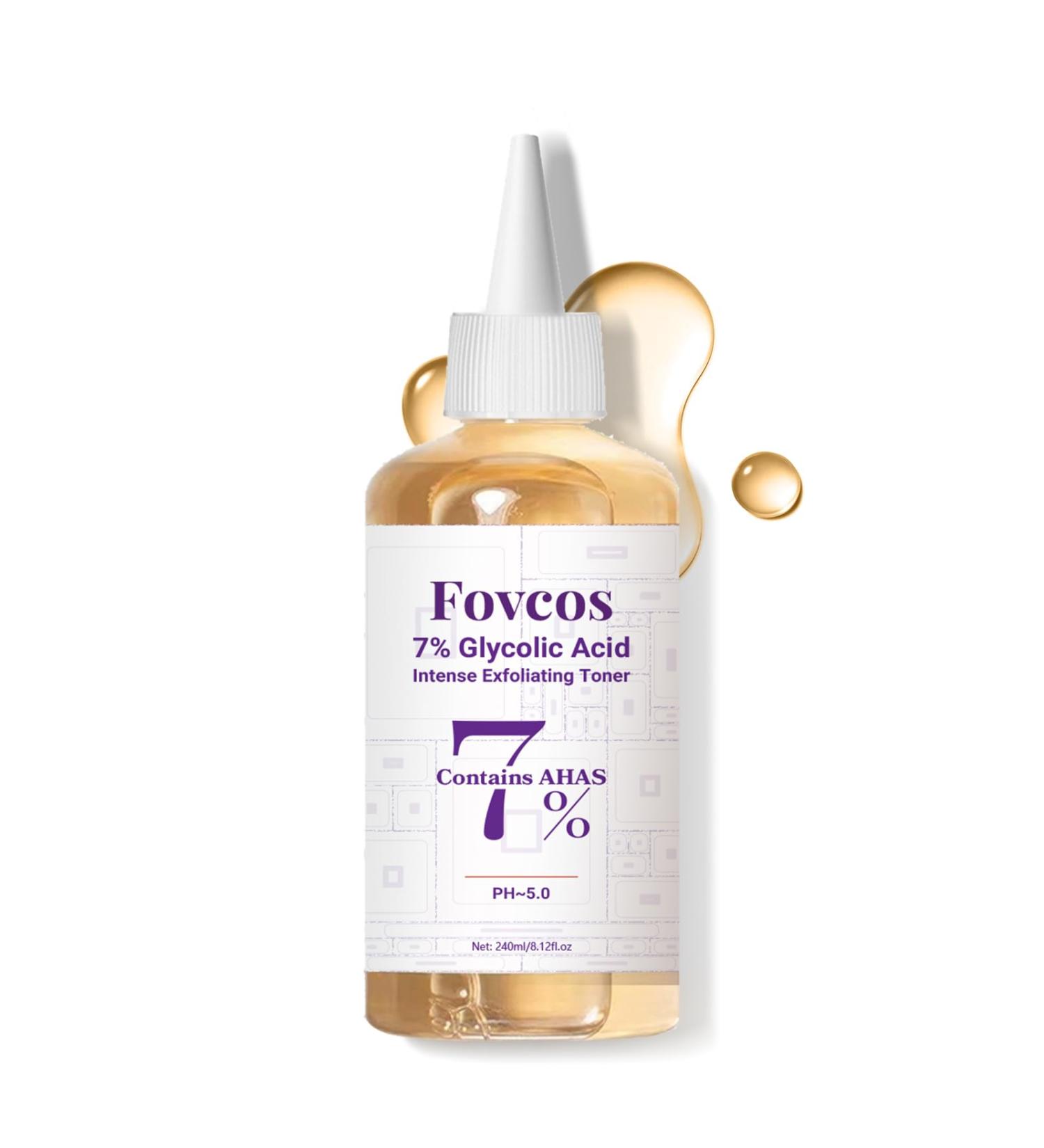 7% Glycolic Acid Exfoliating Toner Exfoliating Skin Care Facial Toner Improves Texture Reduces Breakouts Pores and Fine Lines Suitable for All Skin Types 8.44 Fl Oz (Pack of 1) - Buy Online on GoSupps.com