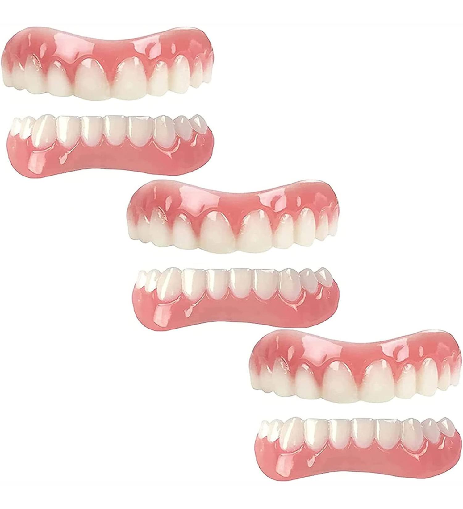 MXRFACTORY Dones Naturton - Comfortable Cosmetic Tooth Veneers & Stickers for Unisex | 3 Pairs for Teeth Care - Buy Online on GoSupps.com