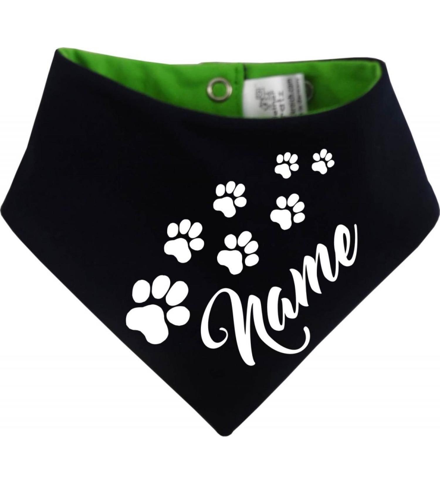 Custom Both-Sided Multicolor Dog Towel - Navy Lime | Size 1 (Neck 27-30 cm) - Personalized Pet Towel for Small Dogs - Buy Online on GoSupps.com