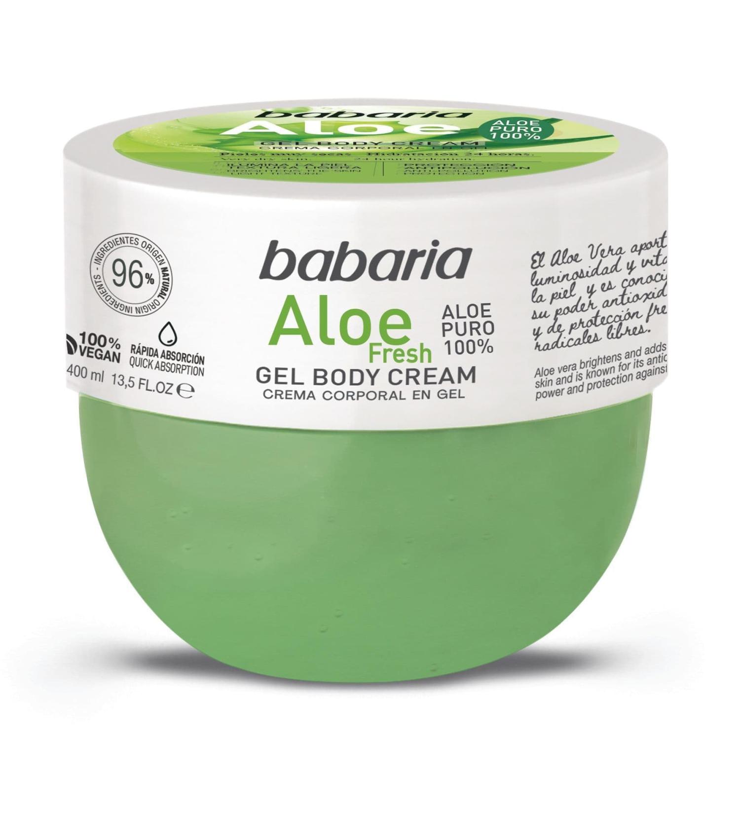 Babaria Body Cream in Gel Aloe Vera Pure 100% 400ml