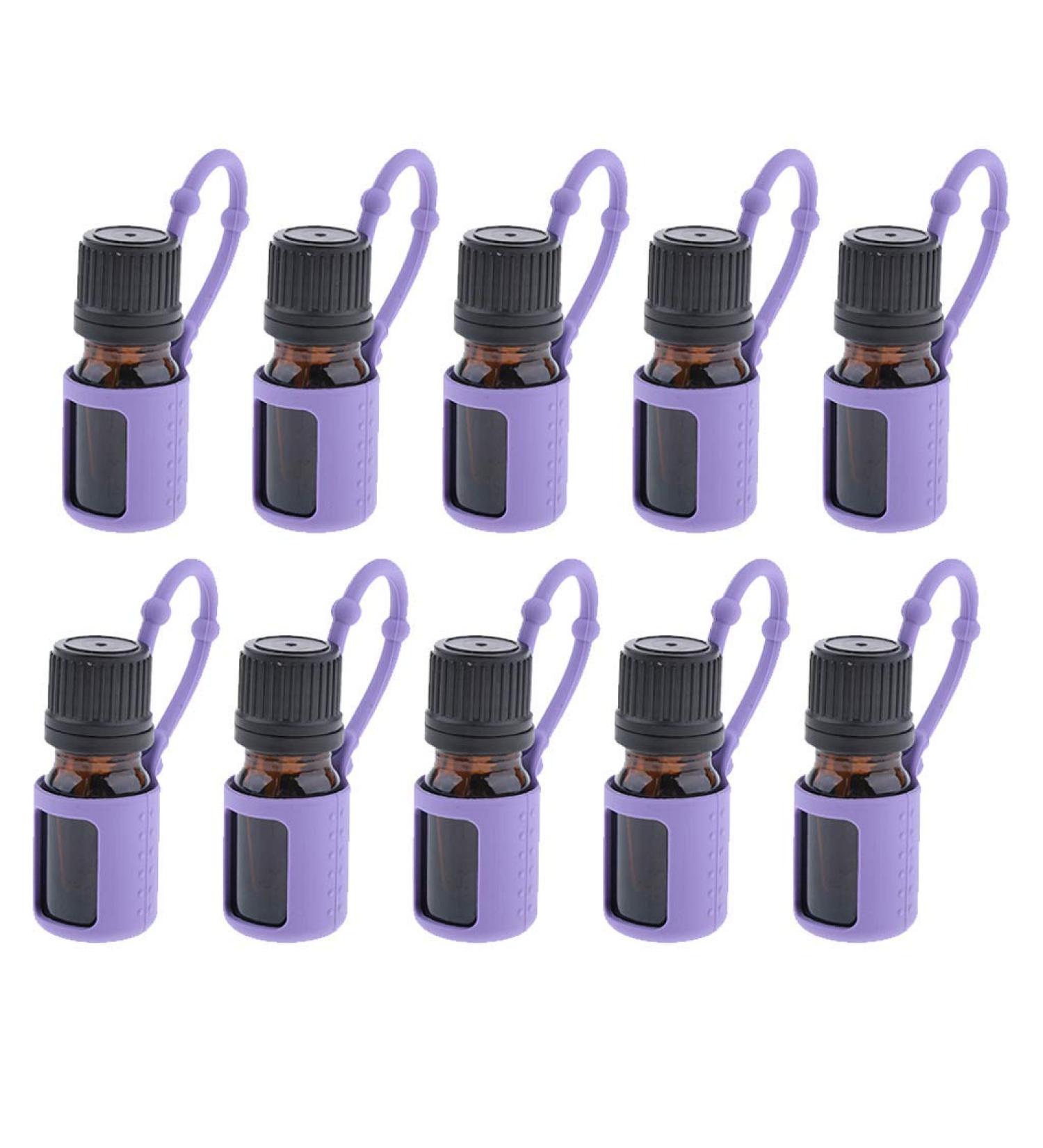 10pcs Bouteilles D'huile Essentielle et Manchons Parfums R cipients Pour Voyage Camping - Buy Online on GoSupps.com