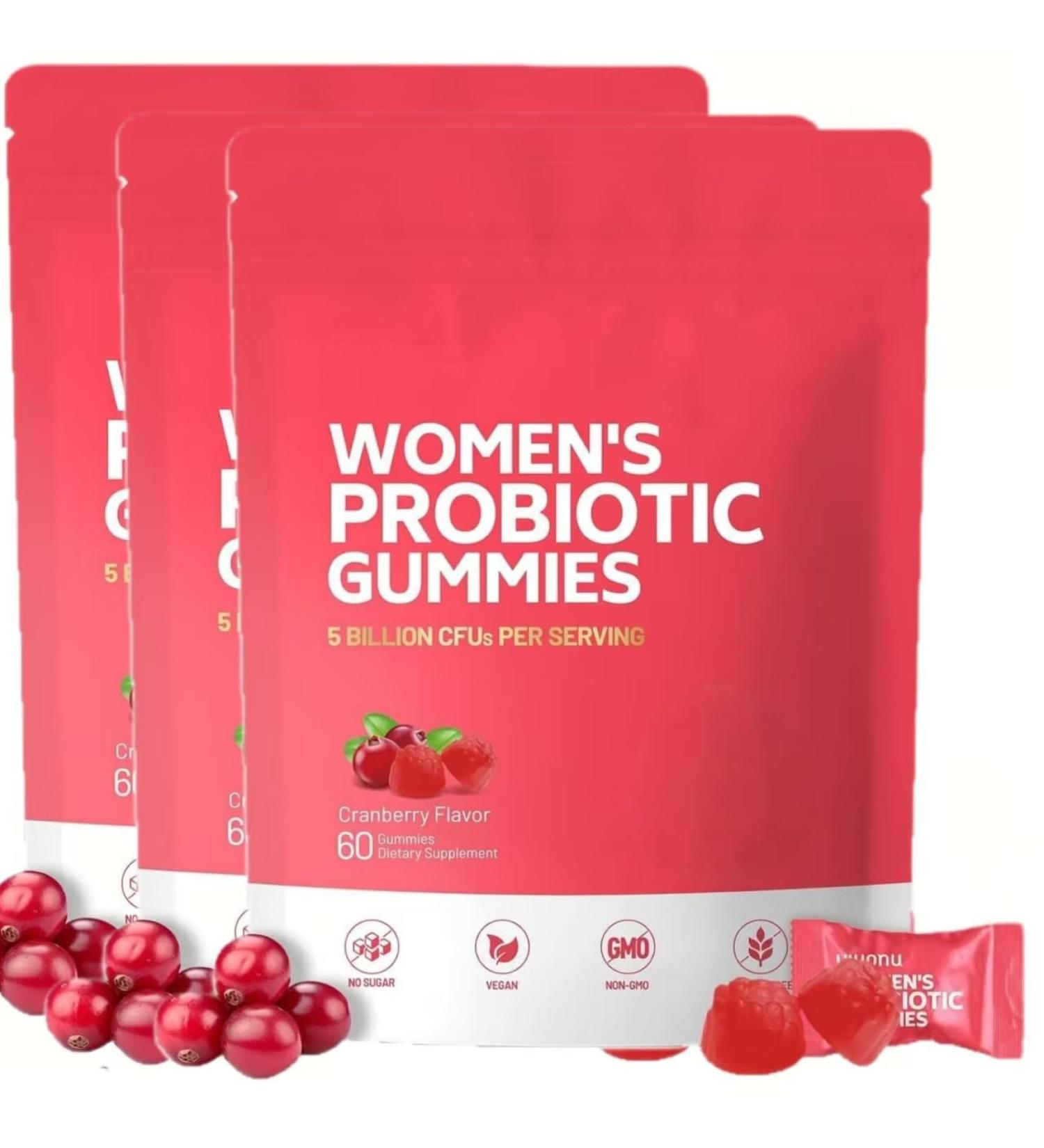 Vaginal Probiotics For Women Gummies For Female Balance Probiotics The Vaginal Health Of 60 Gummies3pcs - Buy Online on GoSupps.com