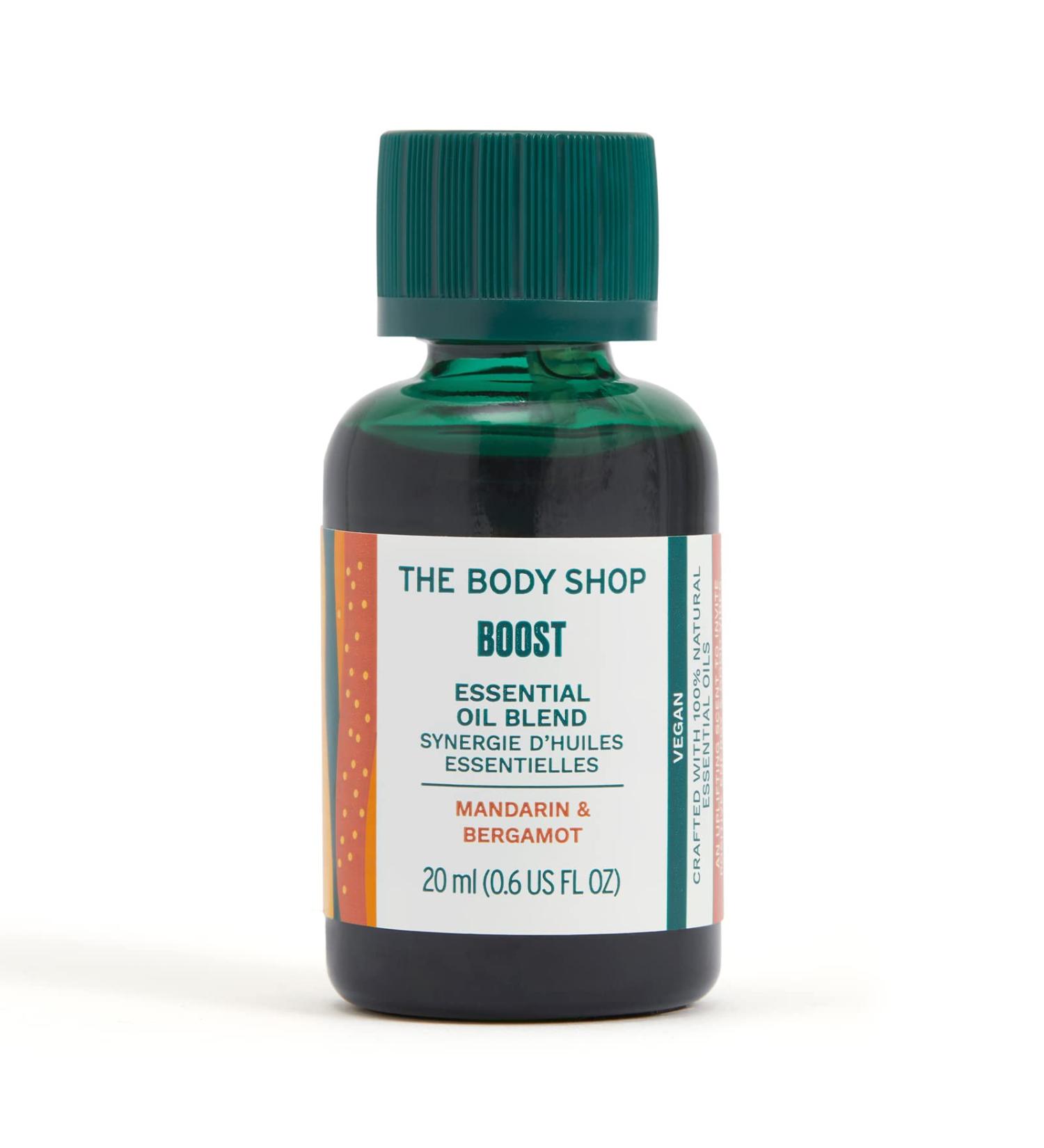 Buy The Body Shop Boost Essential Oil Blend Recharging Bergamot & Mandarin | Vegan 0.6oz International Shipping Available - Buy Online on GoSupps.com