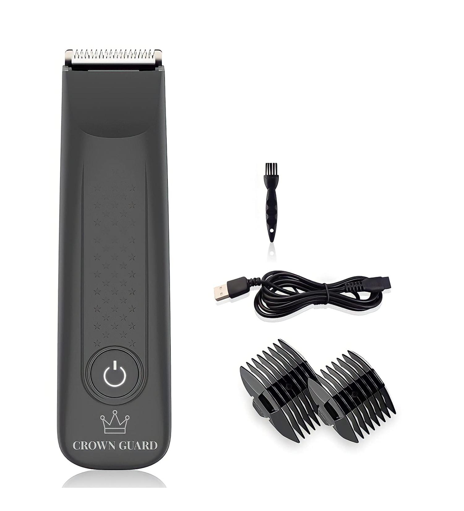 Crown Guard Ball Trimmer - USB Rechargeable Electric Men's Body Groomer | Waterproof & Cordless Pubic Hair Shaver | Lightweight & Luxury Ball Shaver - Buy Online on GoSupps.com