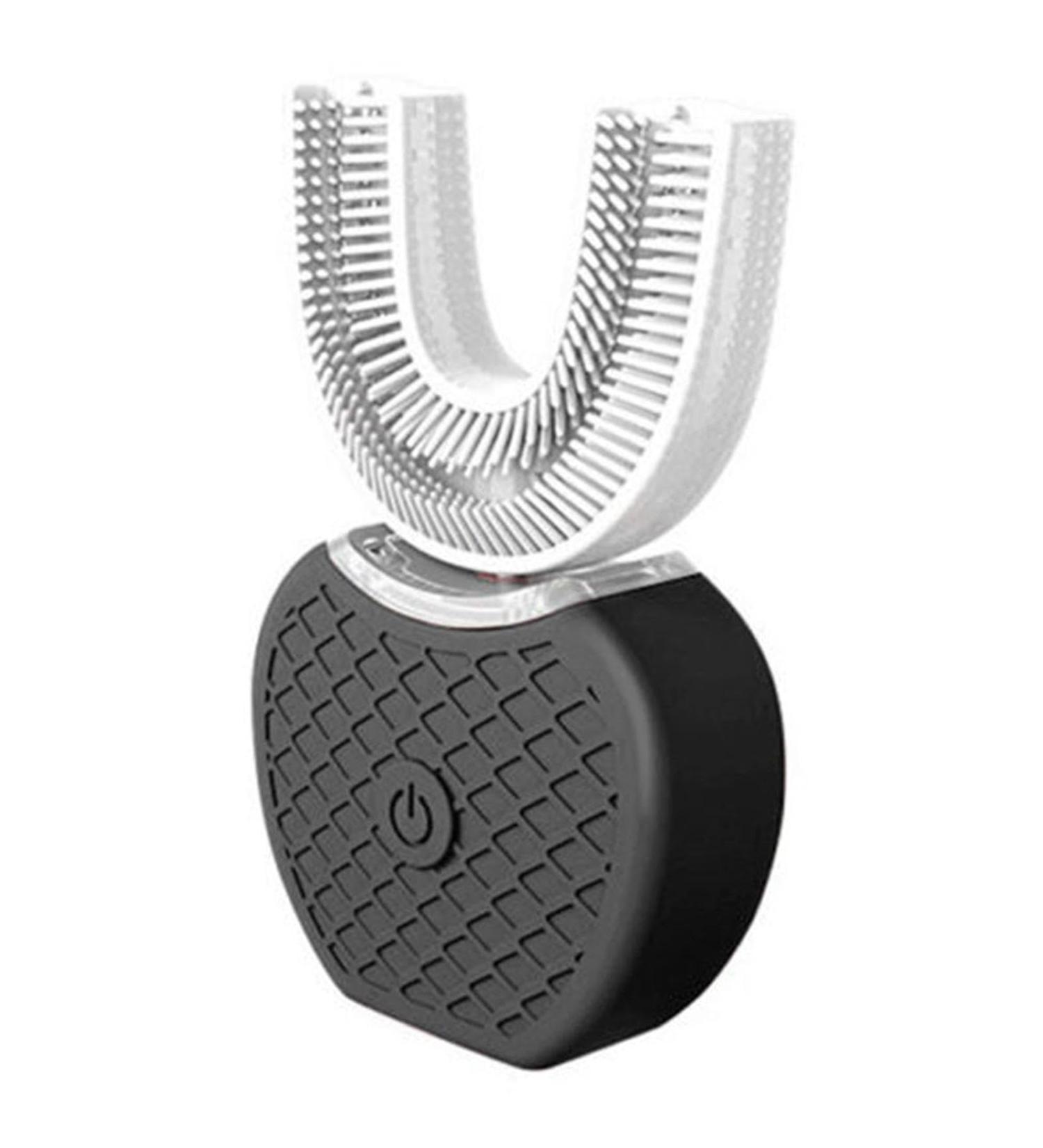 Ultrasonic Toothbrush Electric Sonic Toothbrush Automatic Cleaning Toothbrush U-Shaped Teeth Whitening Brush 360 Ultrasonic Electric Toothbrush for Adult(Black) - Buy Online on GoSupps.com