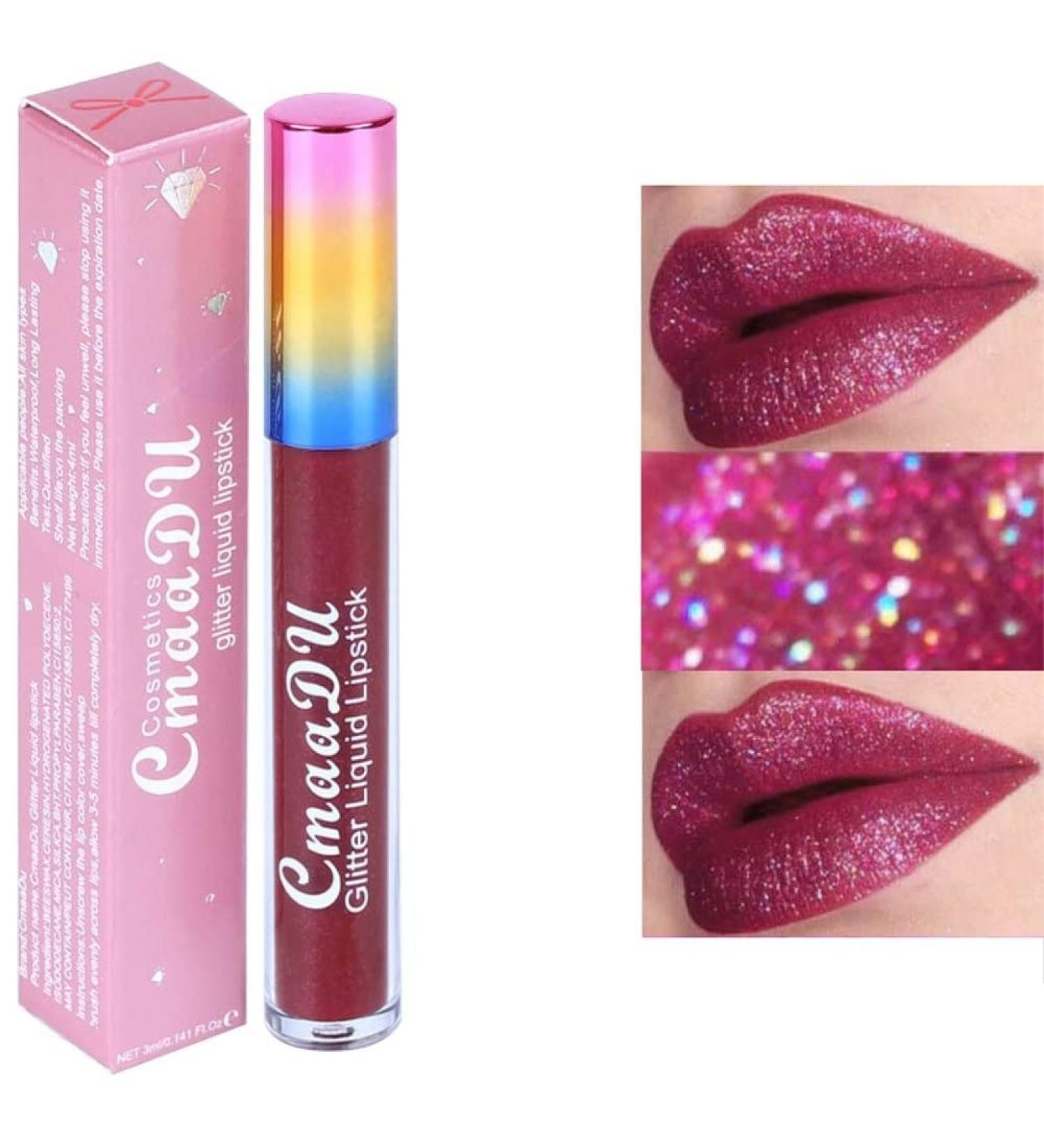 Allbesta Long Lasting Metallic Liquid Lipstick | Waterproof Matte Lipgloss 04# | Non-Stick Cup Formula | International Shipping Available - Buy Online on GoSupps.com