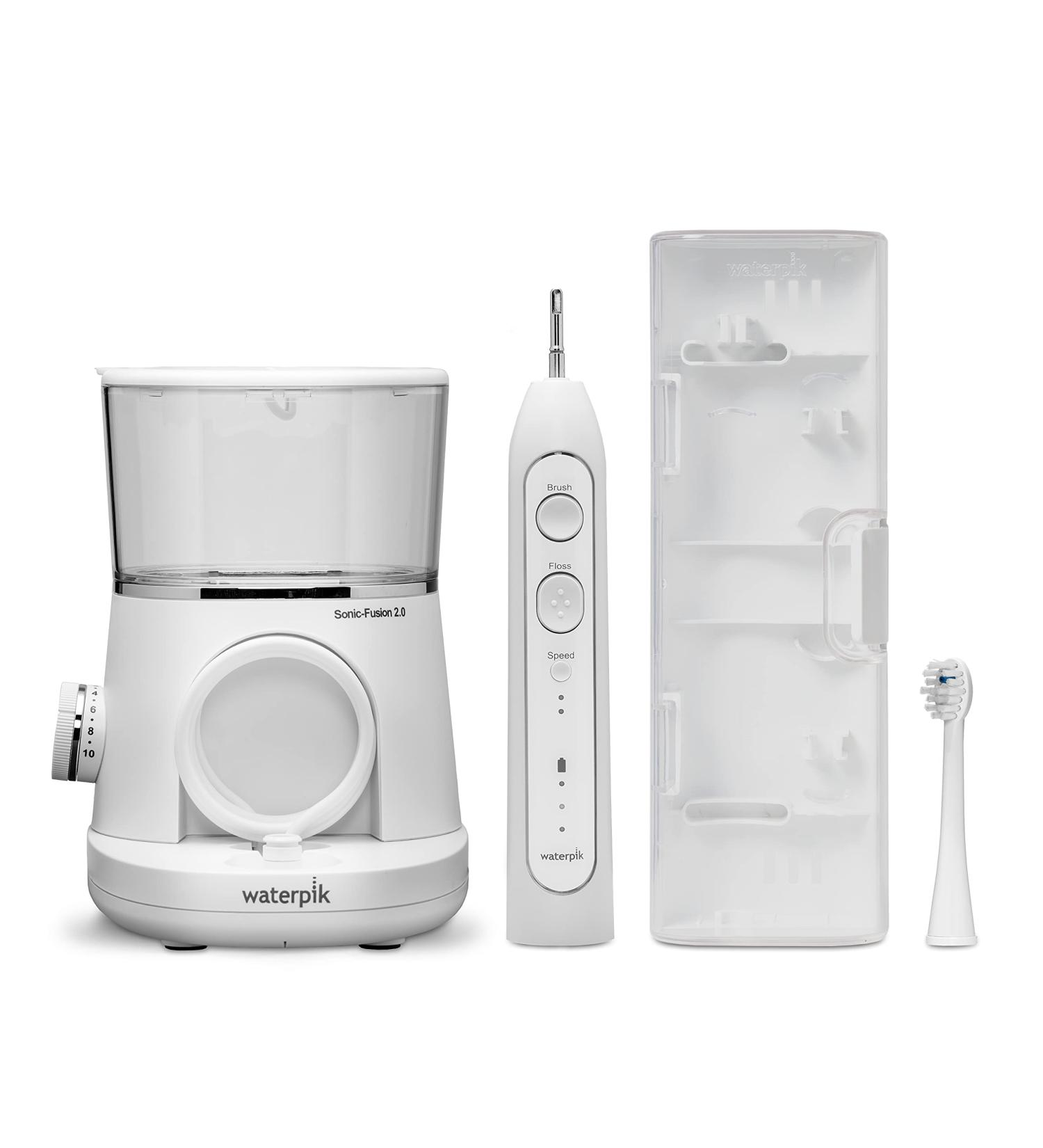 Waterpik Sonic-Fusion 2.0 Electric Toothbrush with Flossing - White - Buy Online on GoSupps.com