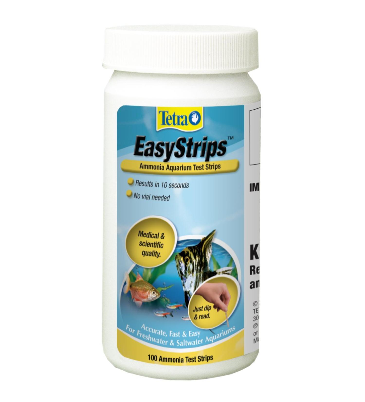 TETRA EasyStrips Ammonia Aquarium Test Strips - 100 Strips - Buy Online on GoSupps.com