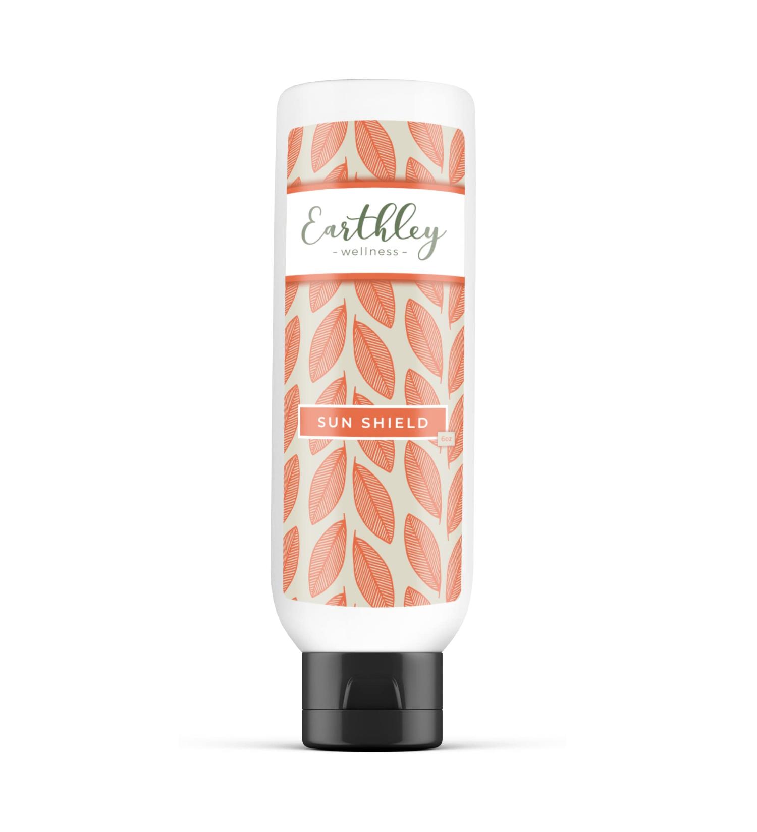 Earthley Wellness All Natural Sun Shield - Protective Lotion Against Cellular Damage - Soothes and Nourishes Skin - Blocks Free Radicals - 6oz - Buy Online on GoSupps.com