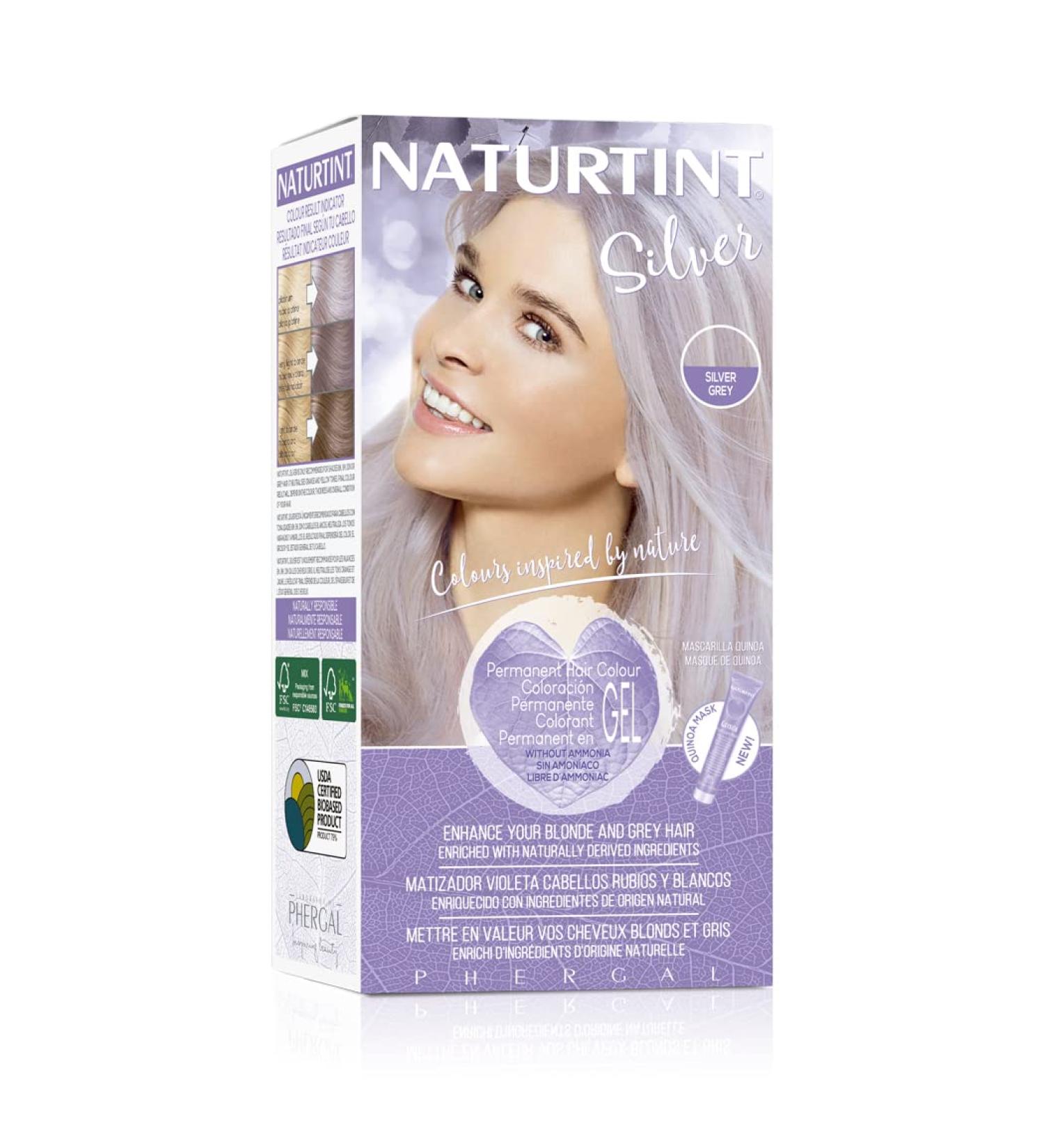Naturtint Coloracion Silver Biobased Permanent Coloring Violet Matizer without ammonia 170 ml - Buy Online on GoSupps.com