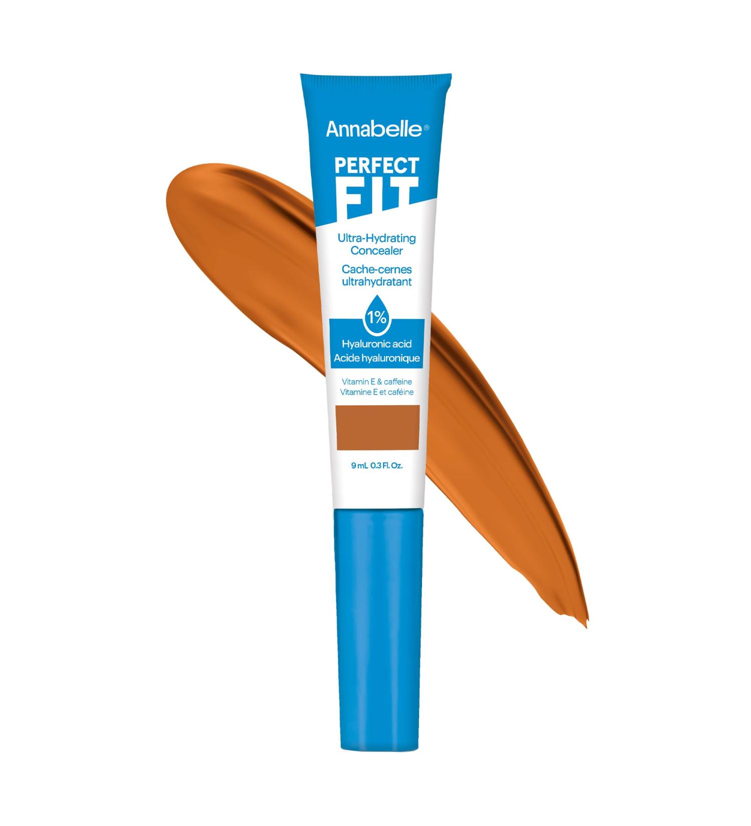 Annabelle Perfect Fit Ultra-Hydrating Concealer Medium Deep with Hyaluronic Acid Waterproof Long-Lasting Cruelty-Free Vegan Oil-Free Paraben-Free Fragrance-Free Non-Comedogenic 9 mL - Buy Online on GoSupps.com