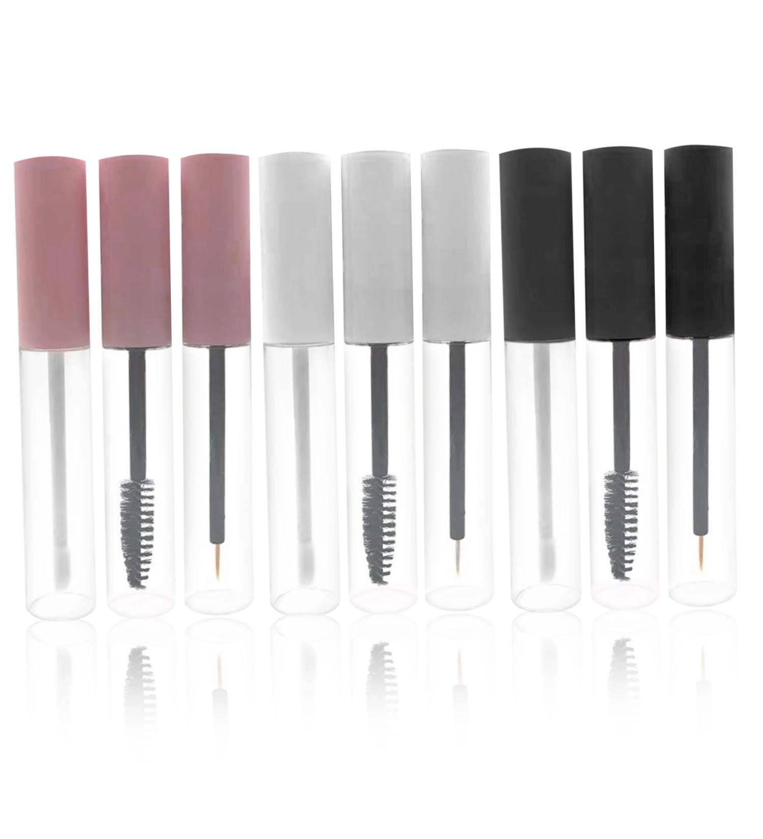 10ml Empty Mascara Tube and Wand with Lip Gloss Tubes and Empty Eyeliner Tube Portable Clear Refillable Makeup Container Tube for Travel - Buy Online on GoSupps.com