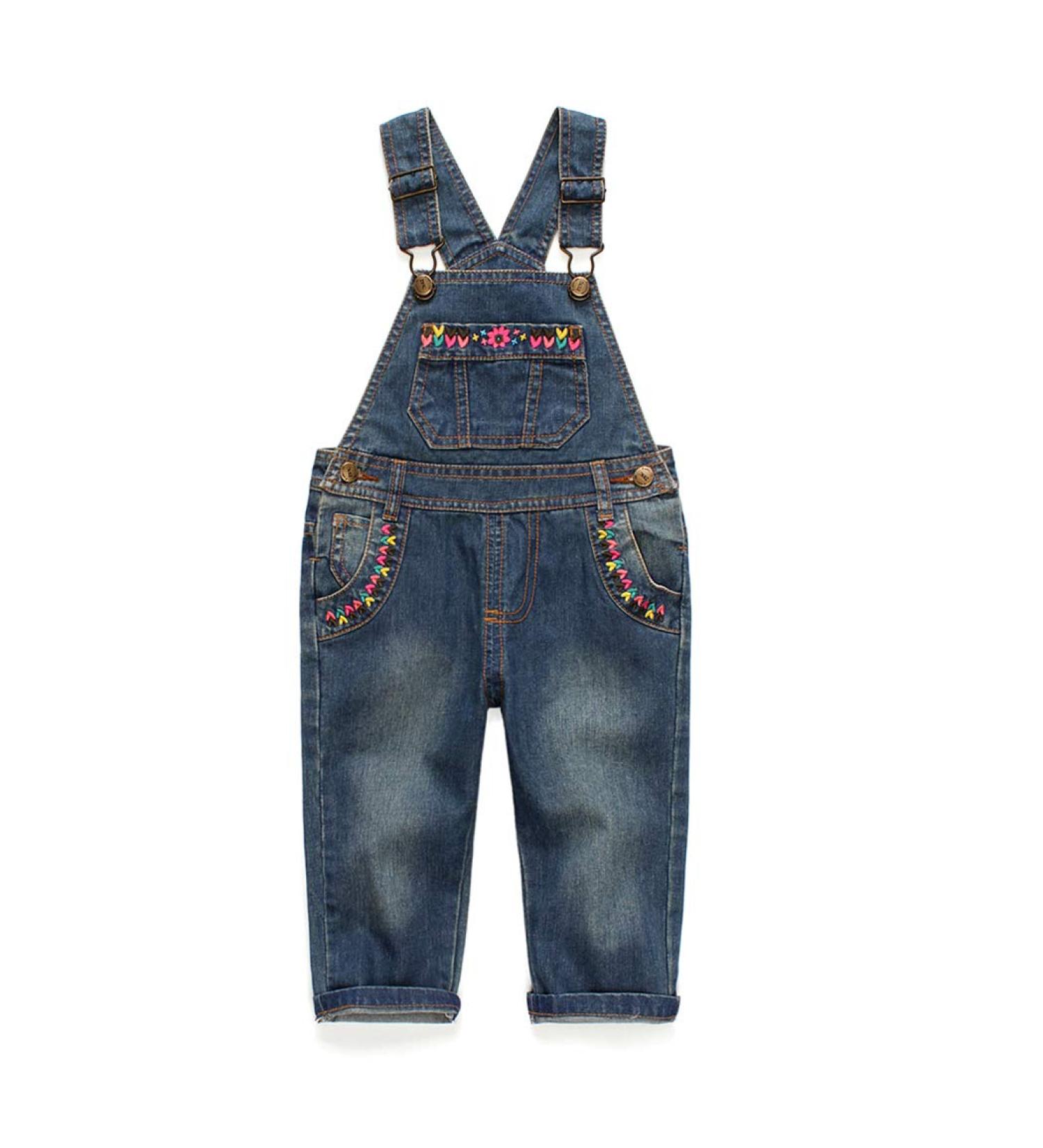 KIDSCOOL SPACE Water Washed Ripped Denim Overalls | Deep Blue | 2-3 Years - Buy Online on GoSupps.com