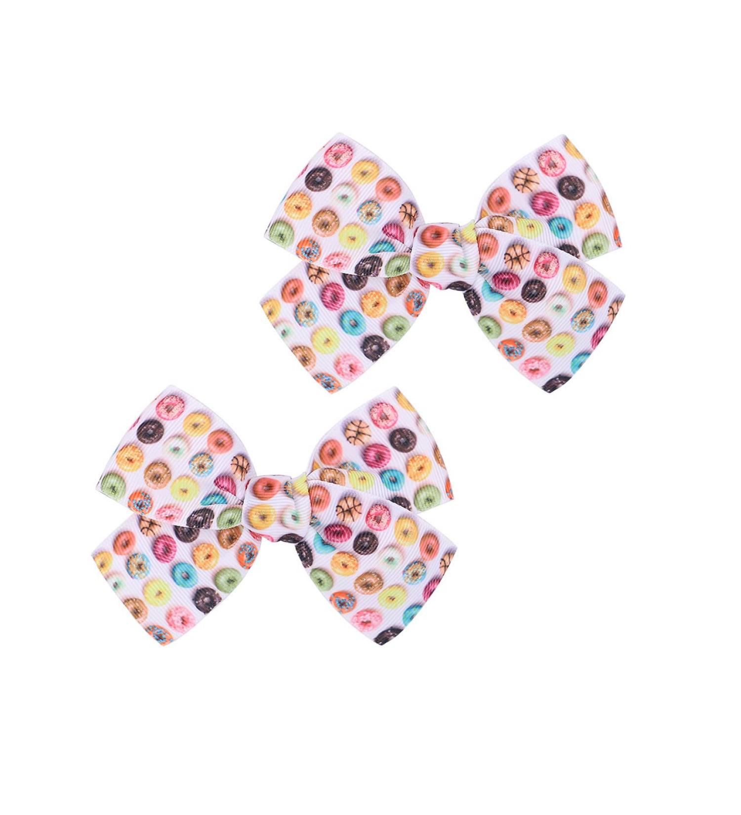 Jumbo Donut Bow Hair Clip - Large Doughnut Bowknot Hairpin BBG45 - Buy Online on GoSupps.com