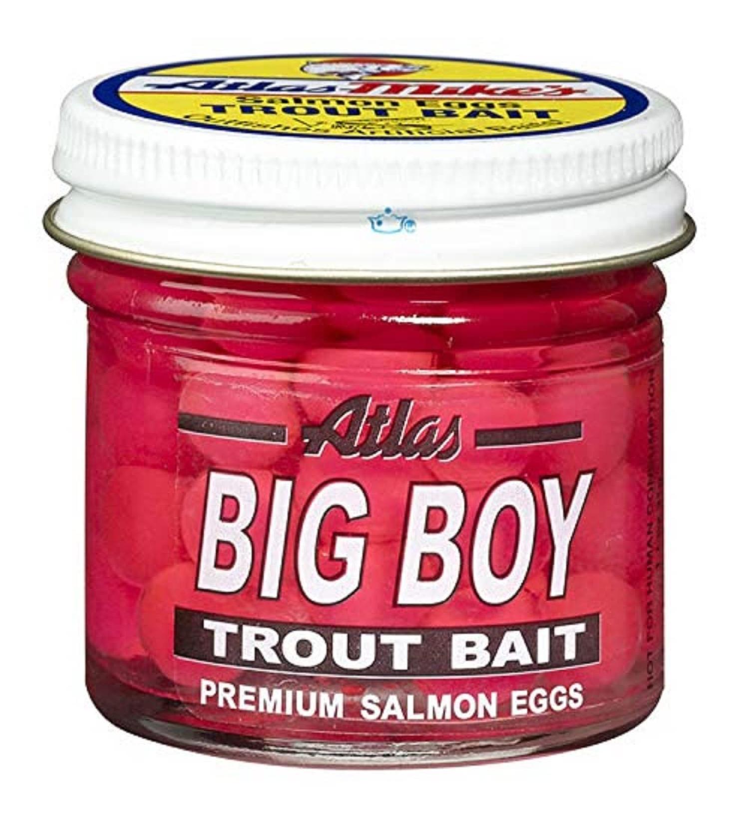 Atlas Fishing Bait Big Boy Salmon Eggs Pink