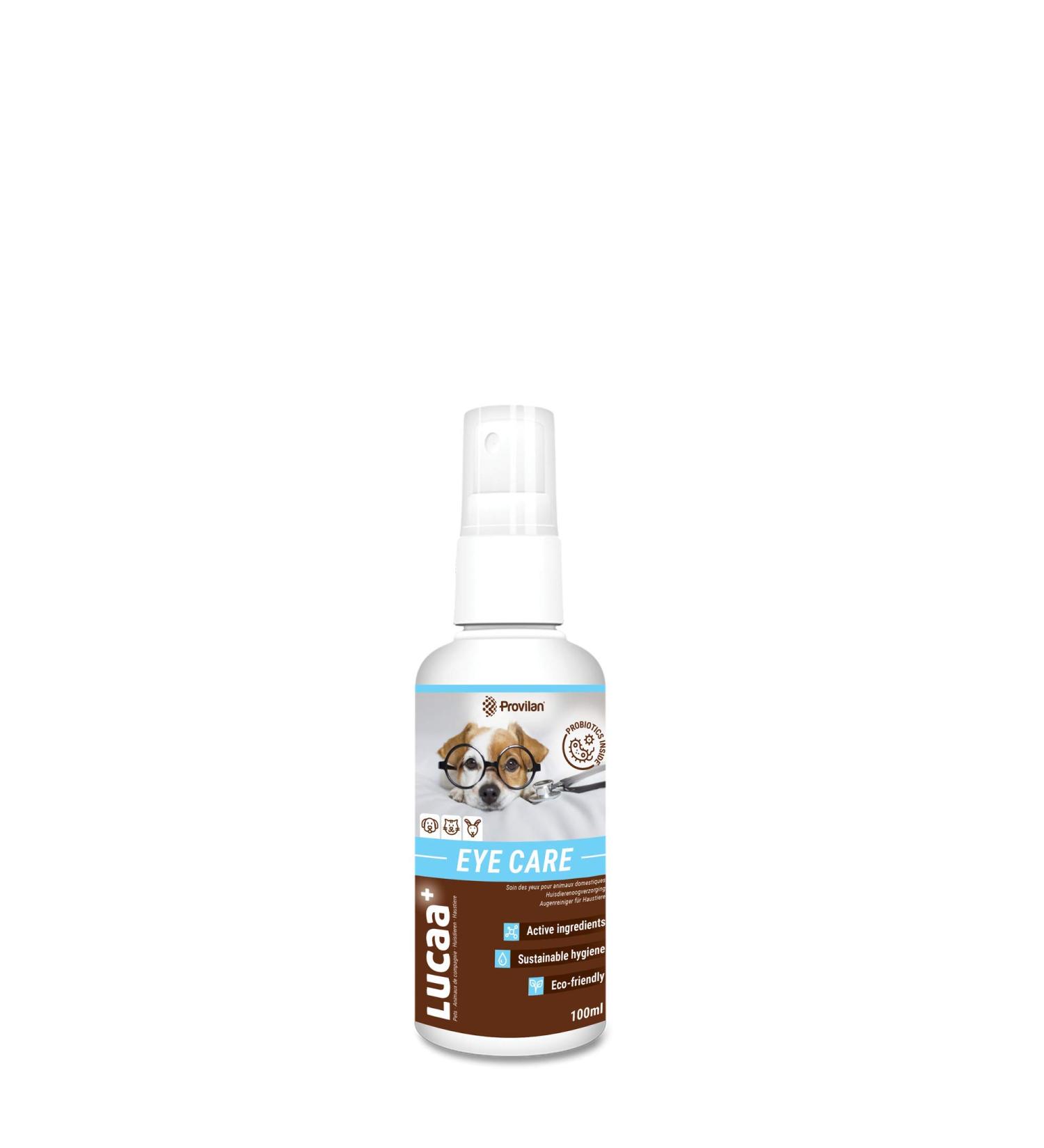 LUCAA+ Probiotic Eye Wash for Dogs/Cats Organic/Vegan/Natural 100 ML - Buy Online on GoSupps.com