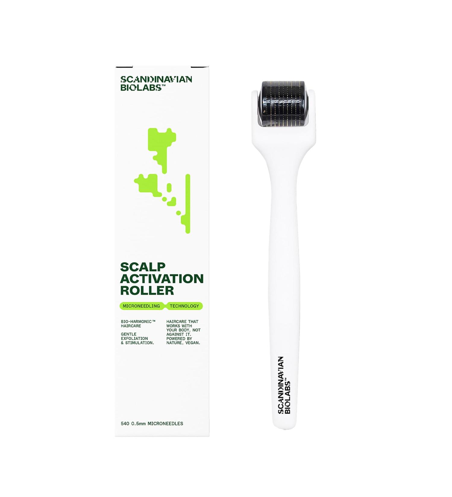 Scandinavian Biolabs Derma Roller made with 540 titanium 0.5 mm needles for Hair Growth - Scalp Activation Roller - Buy Online on GoSupps.com