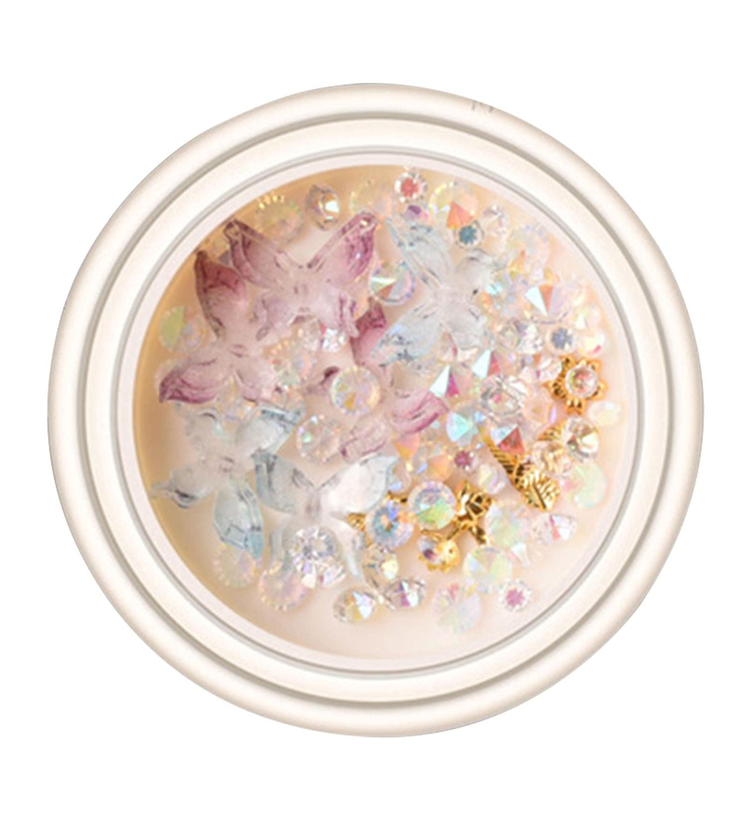 Sanwood 3D Butterfly Nail Decor | Shining Nail Gems for DIY Craft & Makeup | Colorful Nail Art Ornaments - Buy Online on GoSupps.com